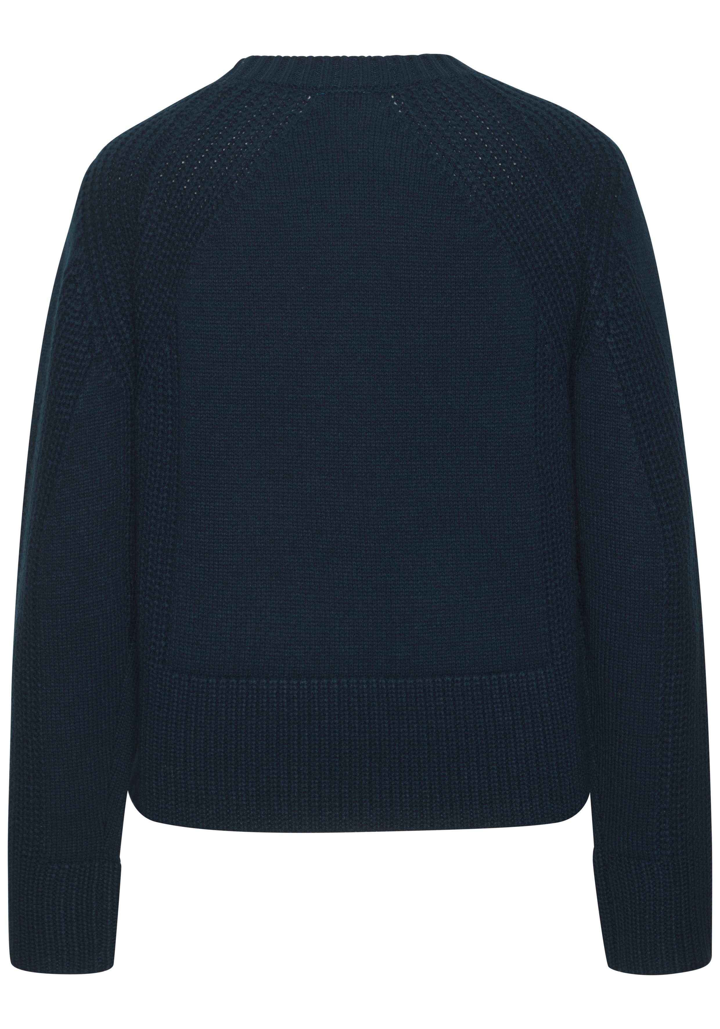 Lascana Gebreide trui met grof brei-details, dames trui met ronde hals