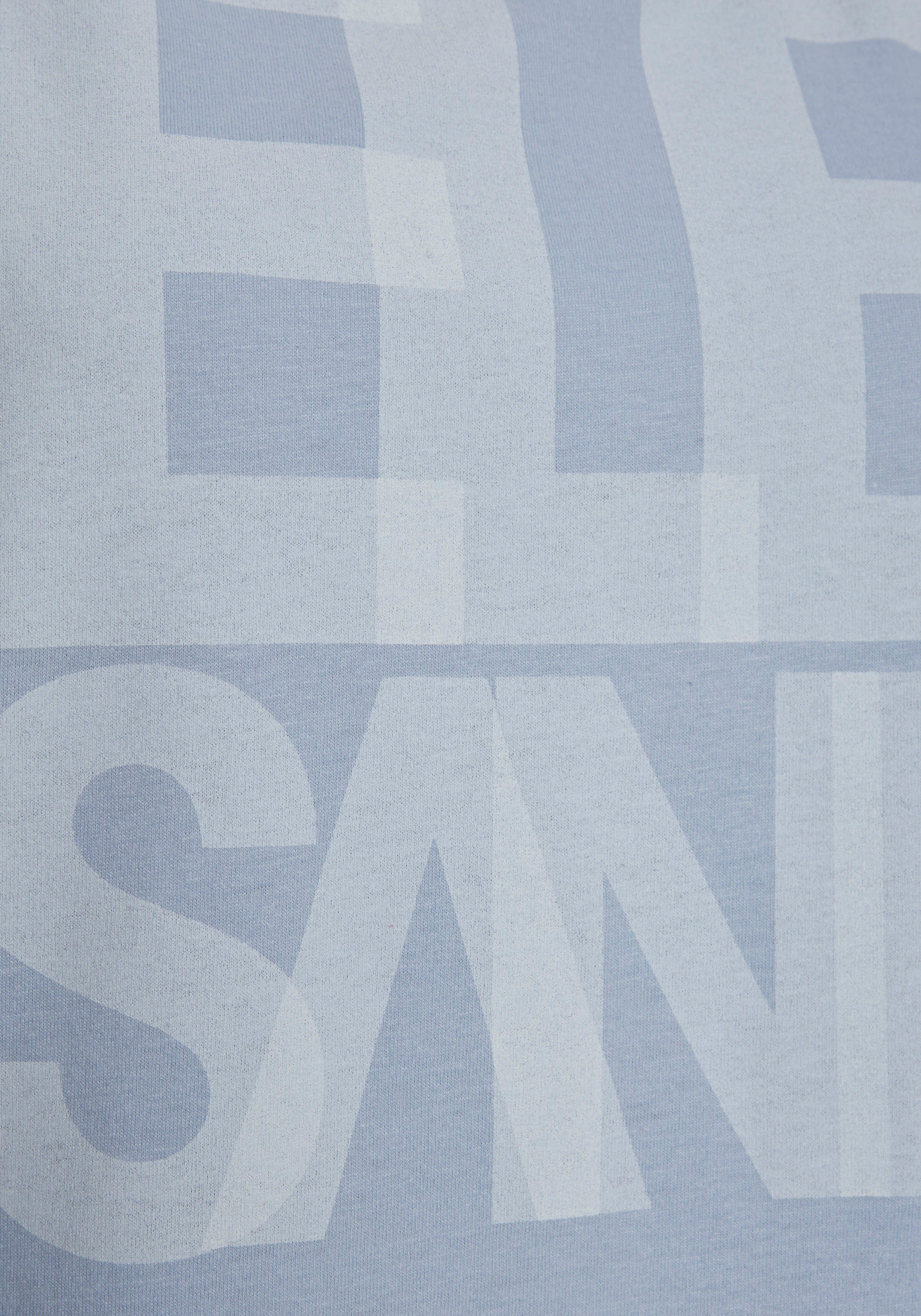 Elbsand T-shirt Eldis met logoprint, korte mouwen shirt van katoenmix, sportief-casual