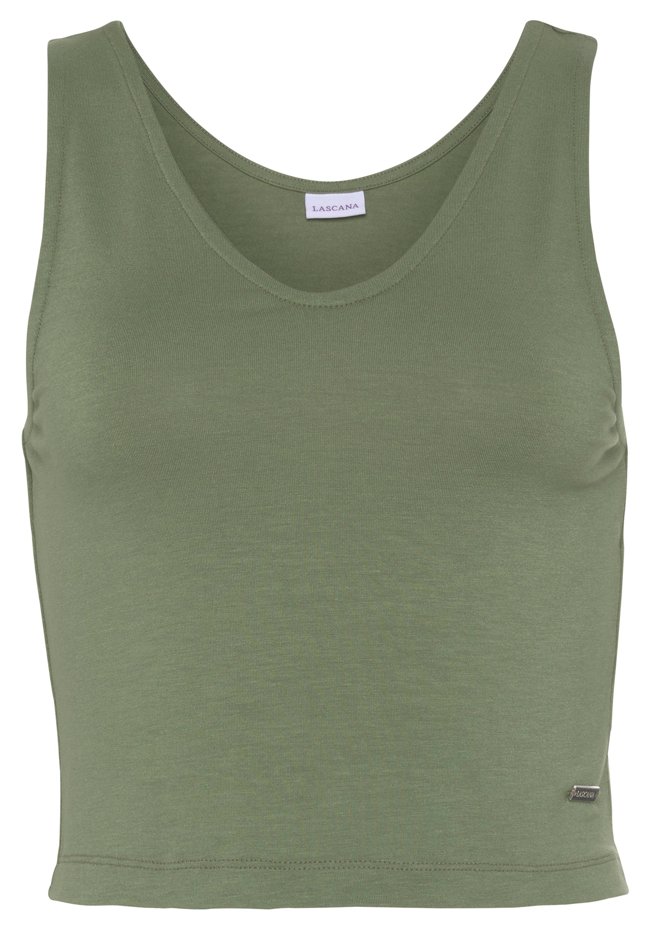 Lascana Tanktop modieus korte snit