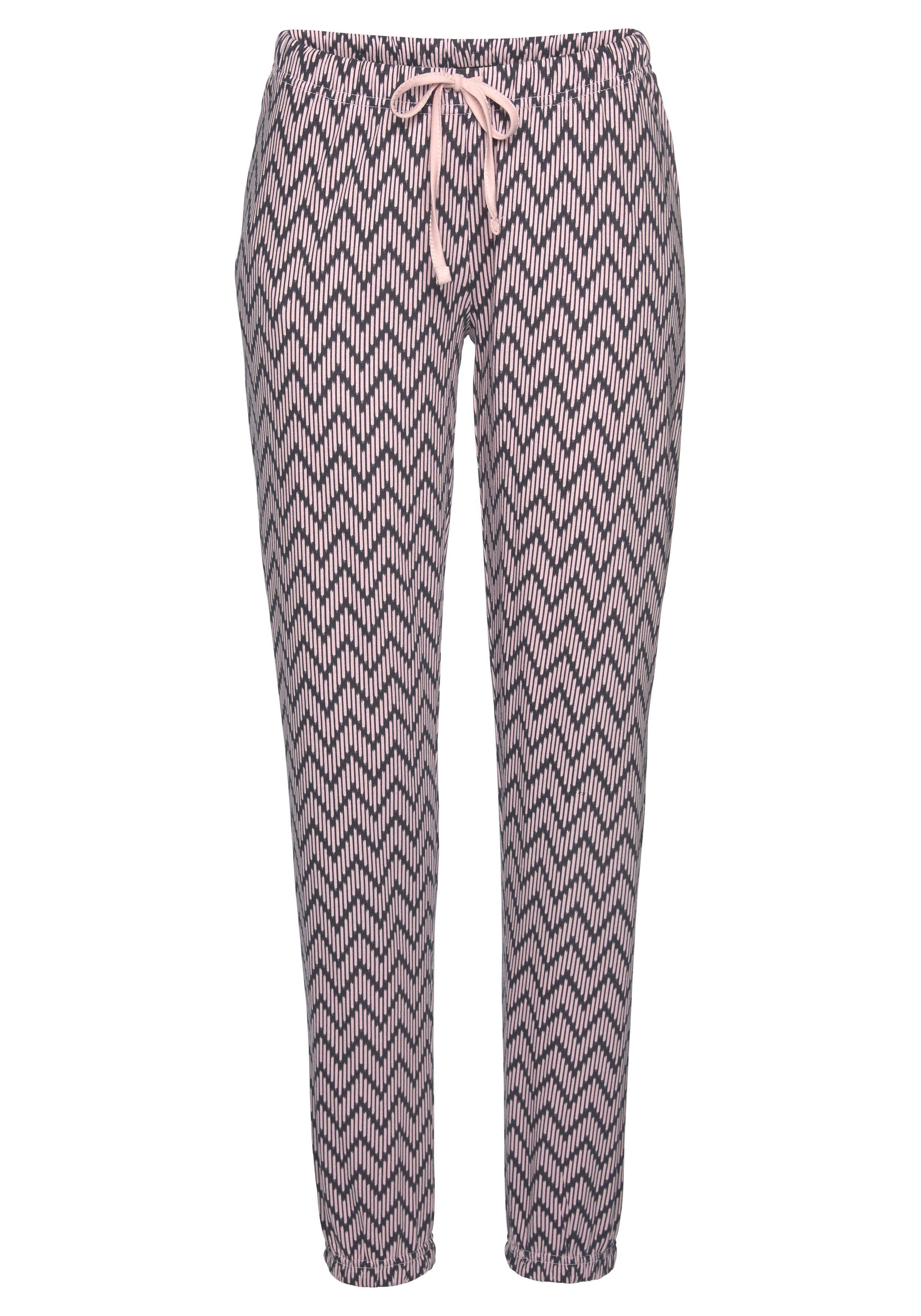 Vivance Dreams Pyjama met gedessineerde pyjamabroek (2-delig, 1 stuk)