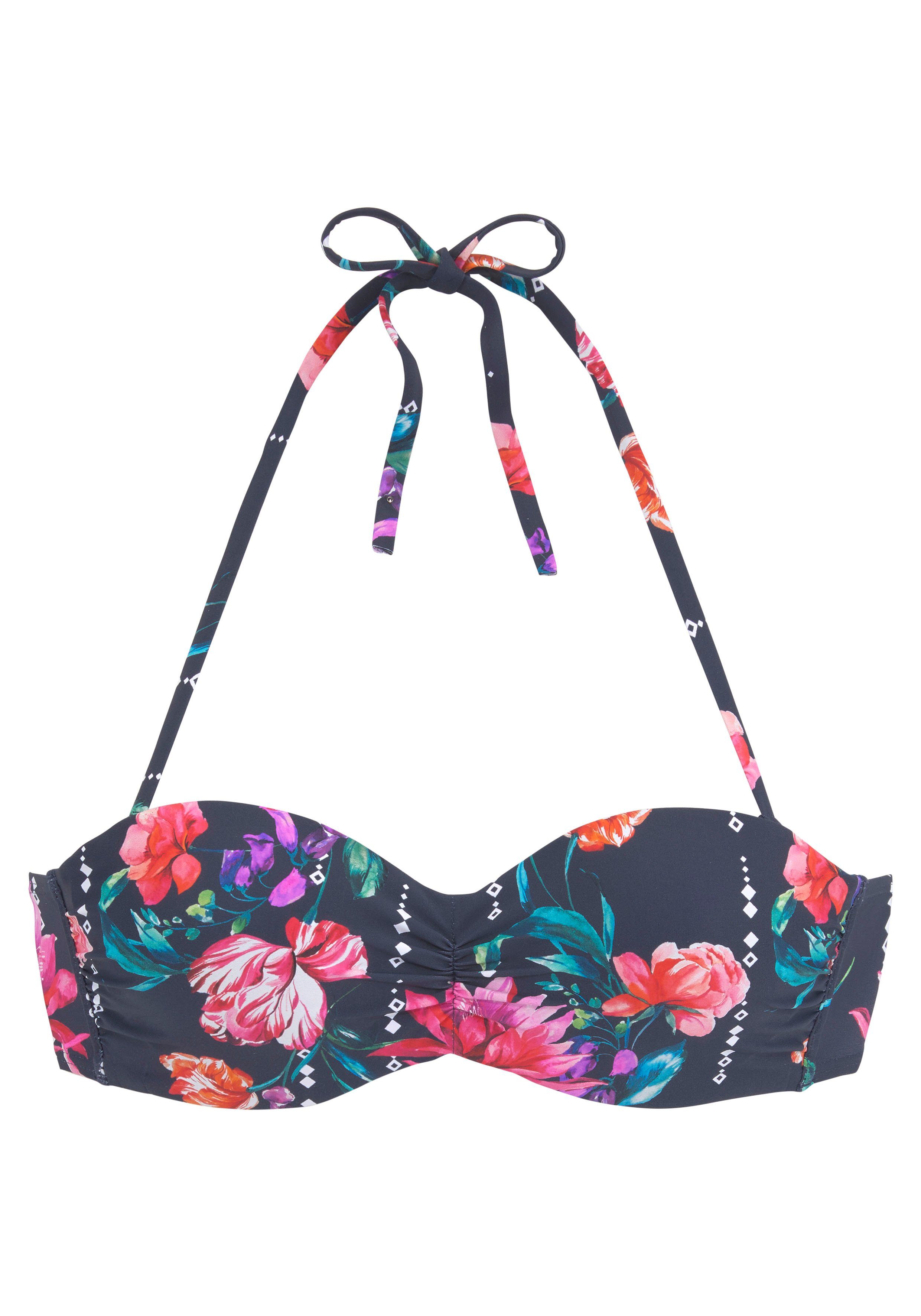 Sunseeker Beugelbikinitop in bandeaumodel Modern met bloemenprint