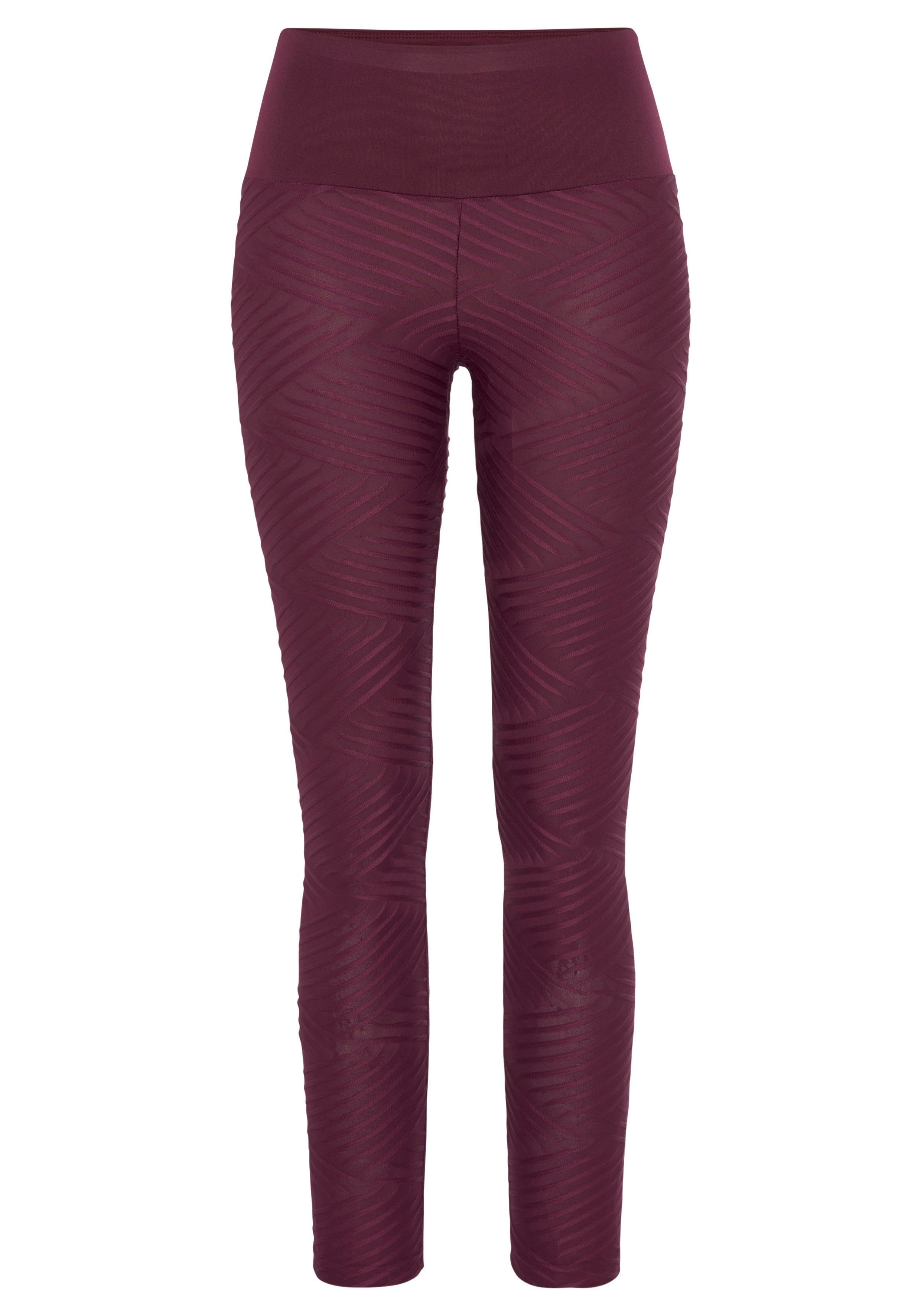 active by Lascana Legging -Sportleggings Sportleggings met 3D-structuur