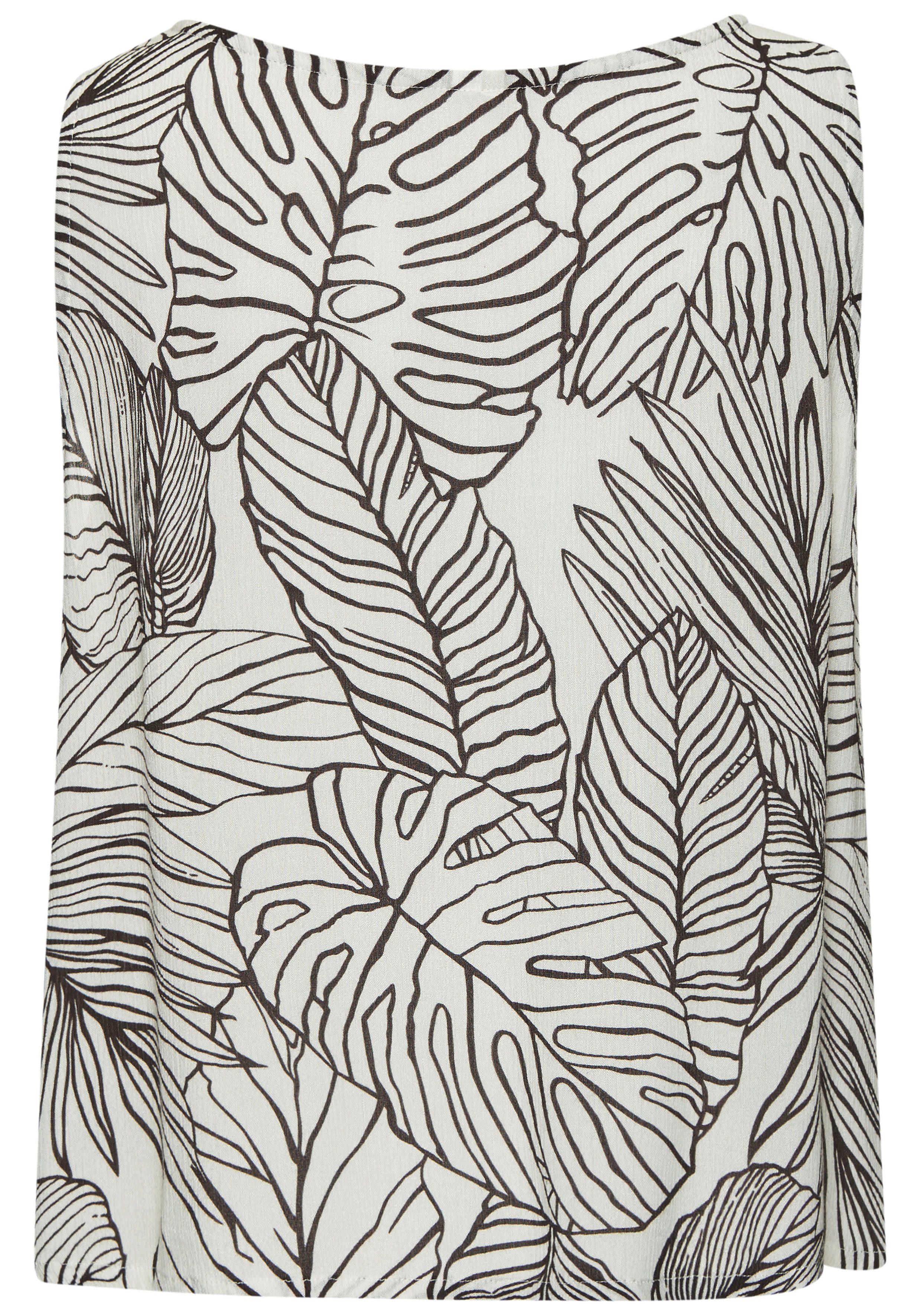 s.Oliver RED LABEL Beachwear Top van gekreppte viscose, zomers blouseshirt met alloverprint
