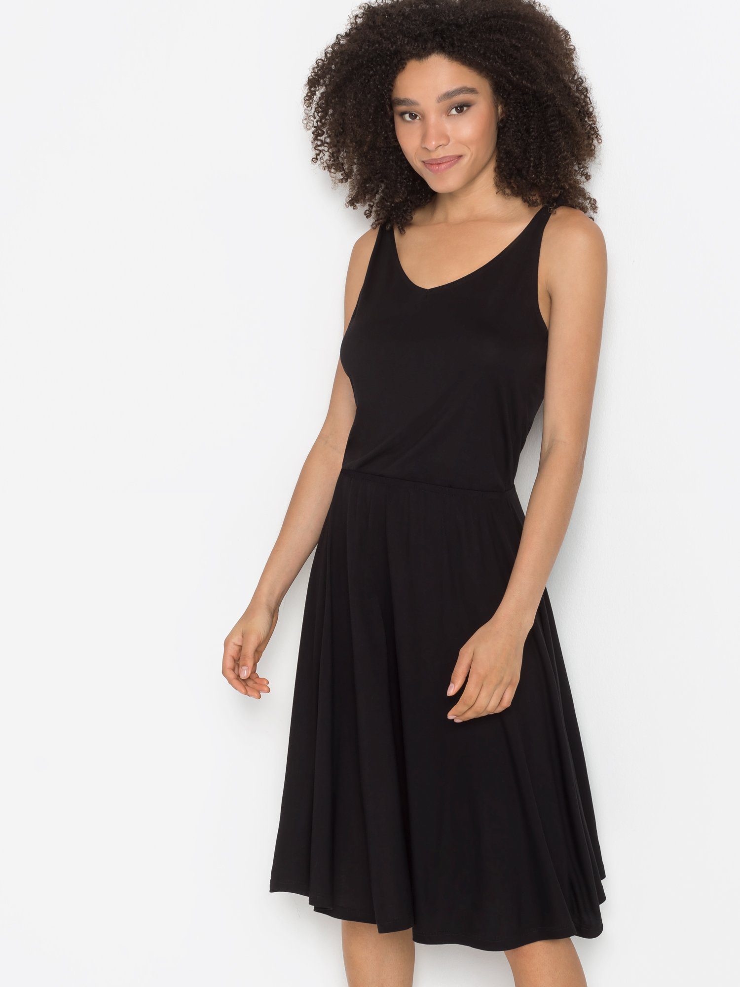 Vivance Jerseyjurk met knoopdetails