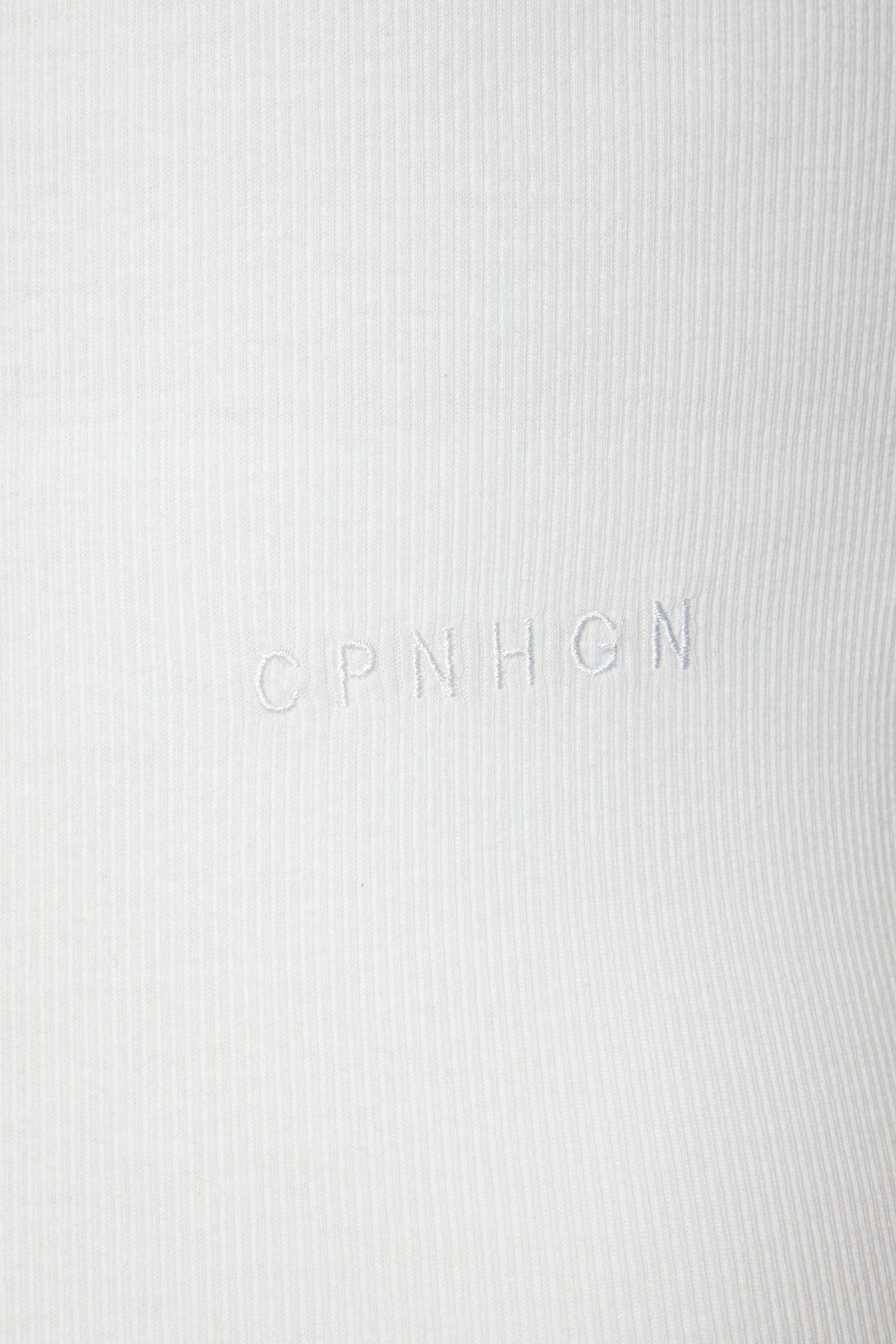 Copenhagen Studios Stringbody Met hoogwaardige logoborduring van geribde bio-katoenkwaliteit