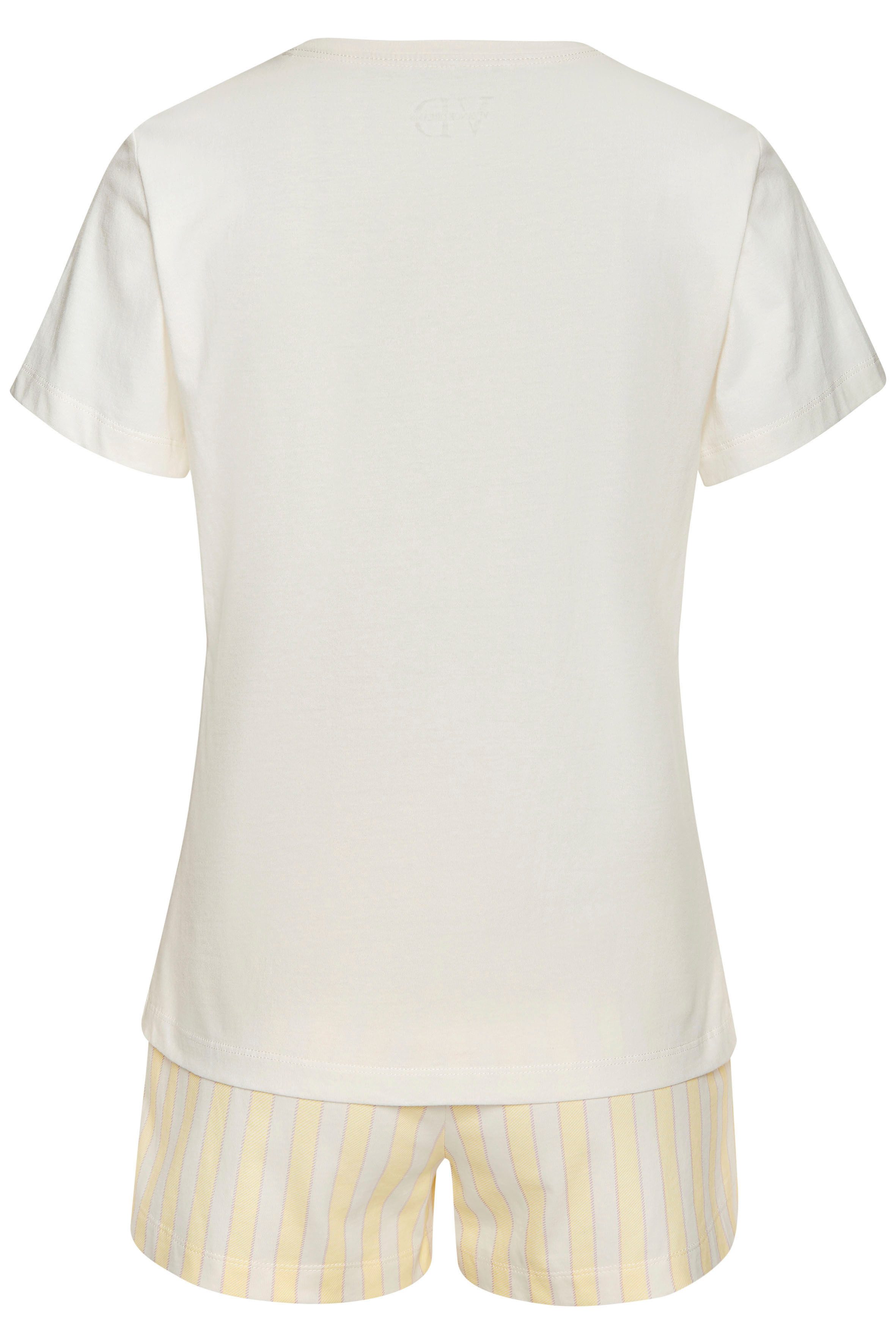 Vivance Dreams Shortama met fijn streepdessin (set, 2-delig)