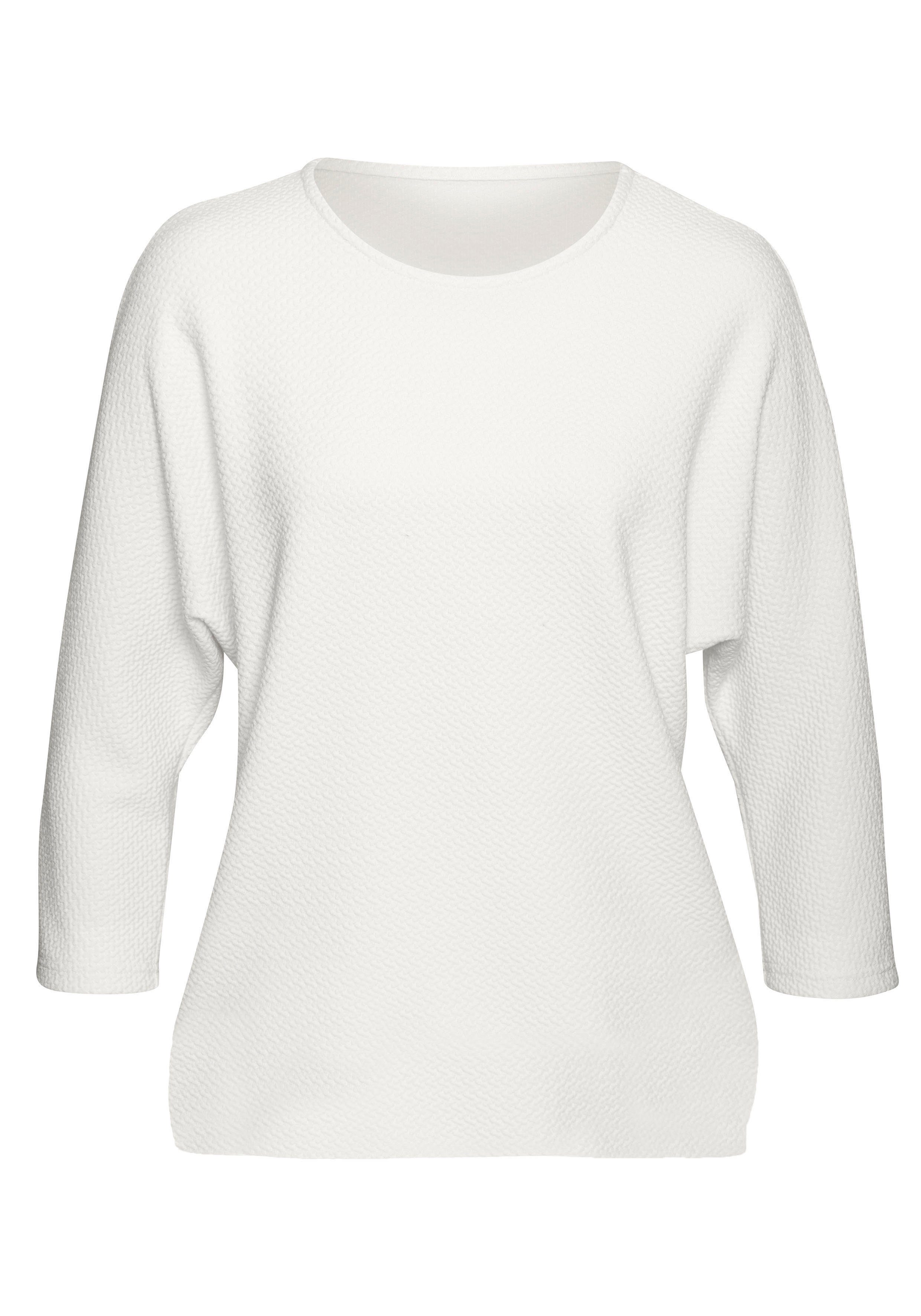 Vivance Shirt met lange mouwen Van kreukvrije structuurkwaliteit (1-delig)