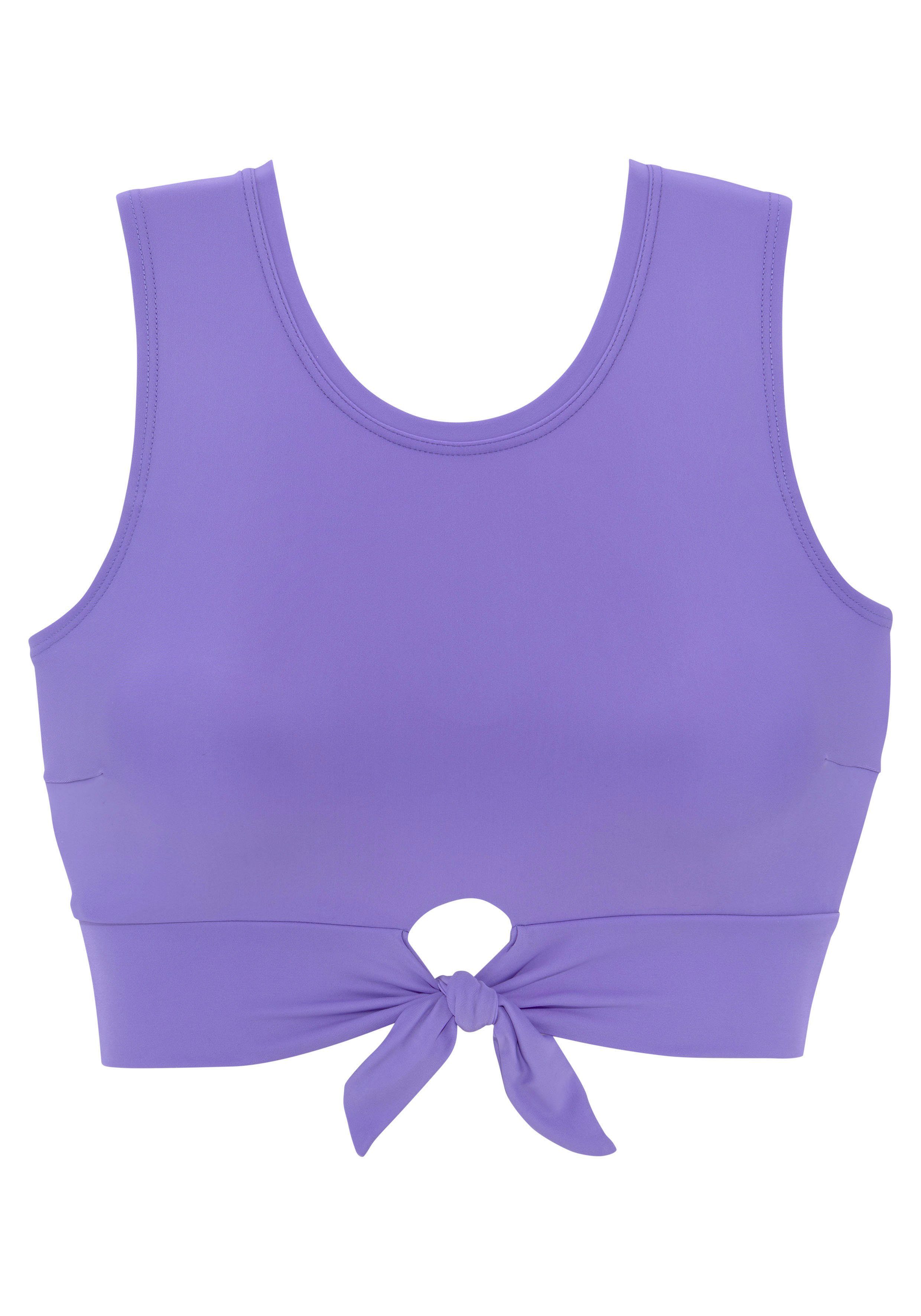 Venice Beach Crop-bikinitop Planeet met sierstrik