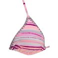 venice beach triangelbikini met gehaakte randen bij de cup en broek roze