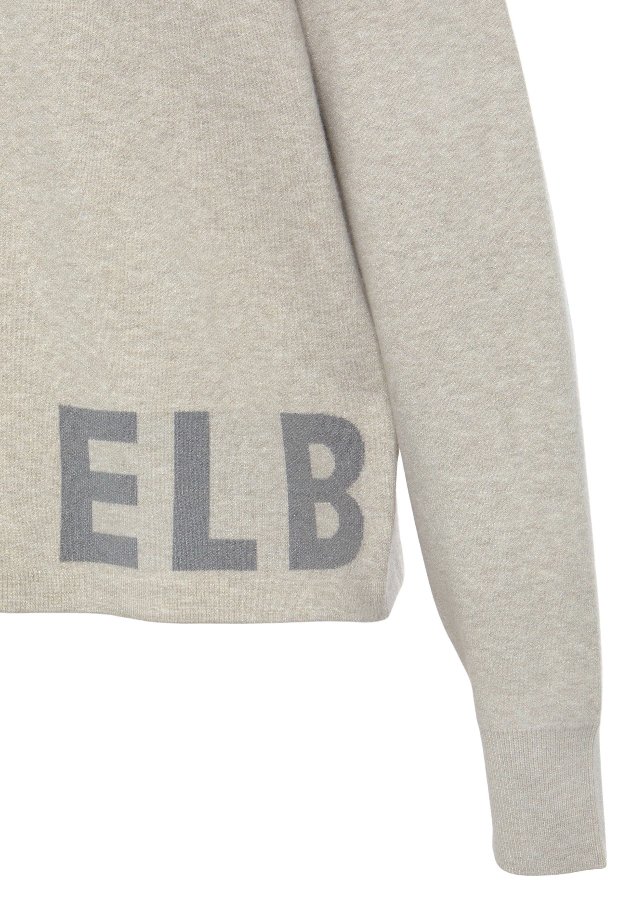 Elbsand Gebreide trui -Loungesweatshirt van hoogwaardig breiwerk met gebreid logo, loungewear