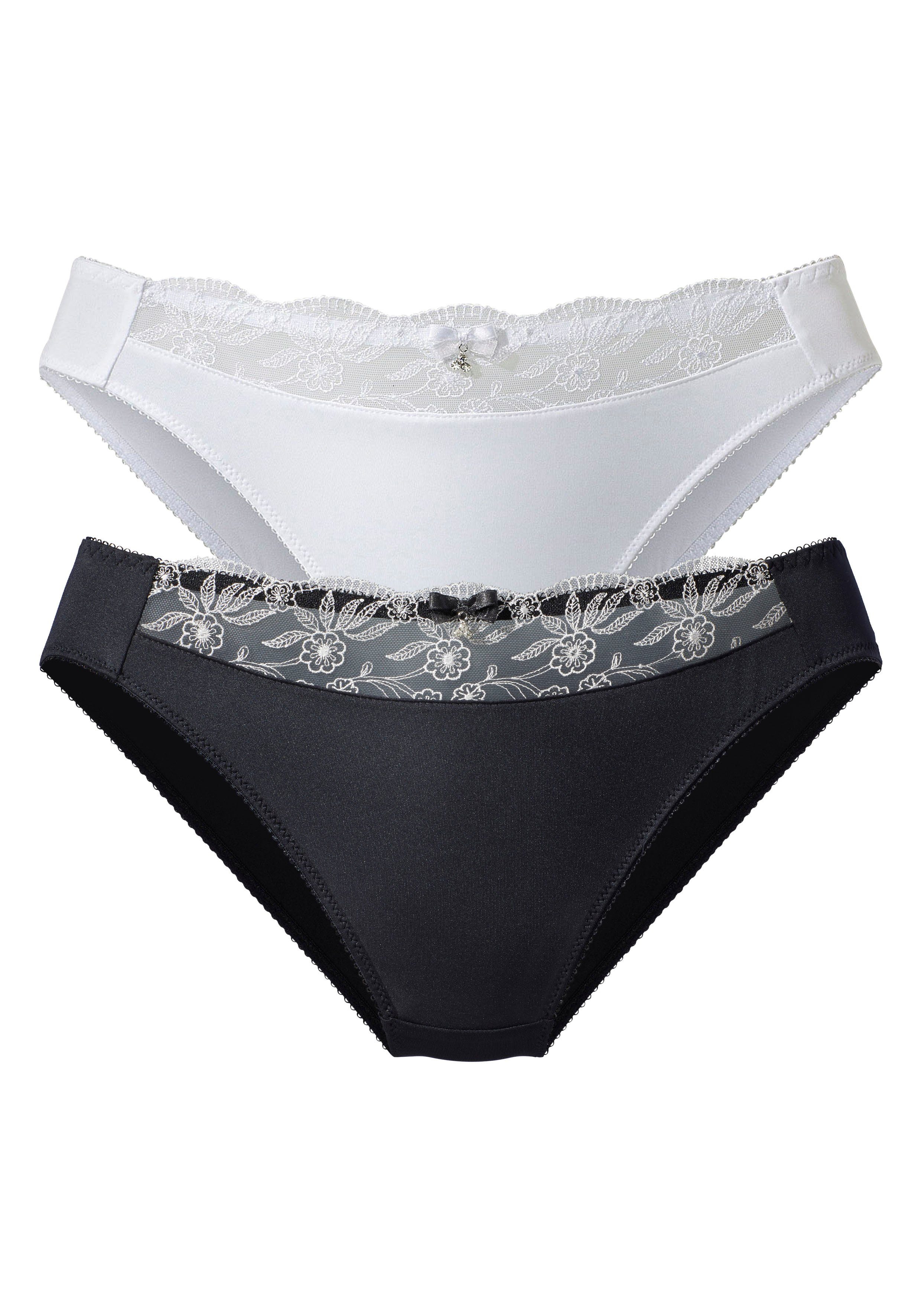 Nuance Slip met mooie borduurkant (set, 2 stuks)