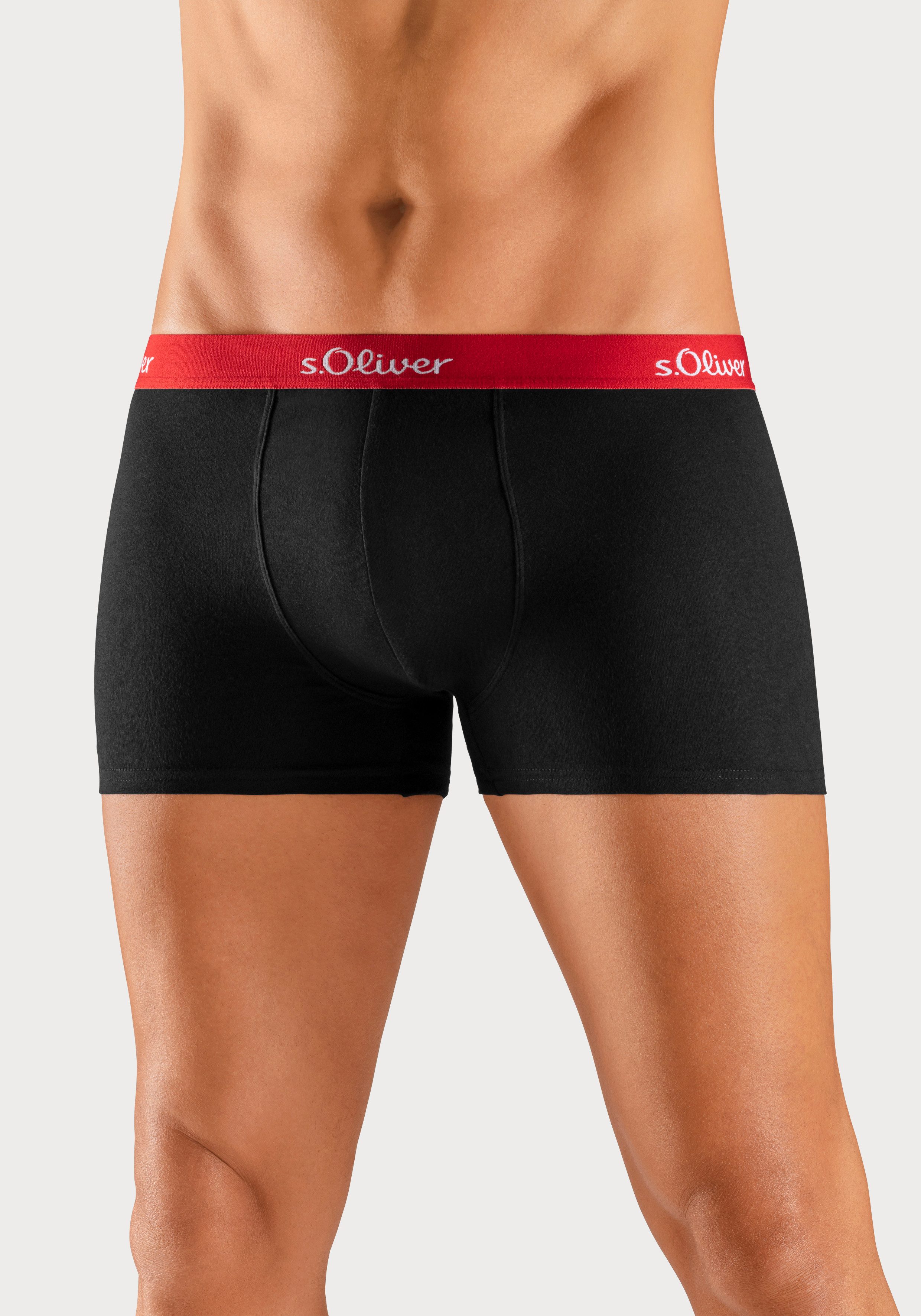 s.Oliver RED LABEL Beachwear Boxershort voor heren klassieke basis voor elke garderobe (3 stuks)