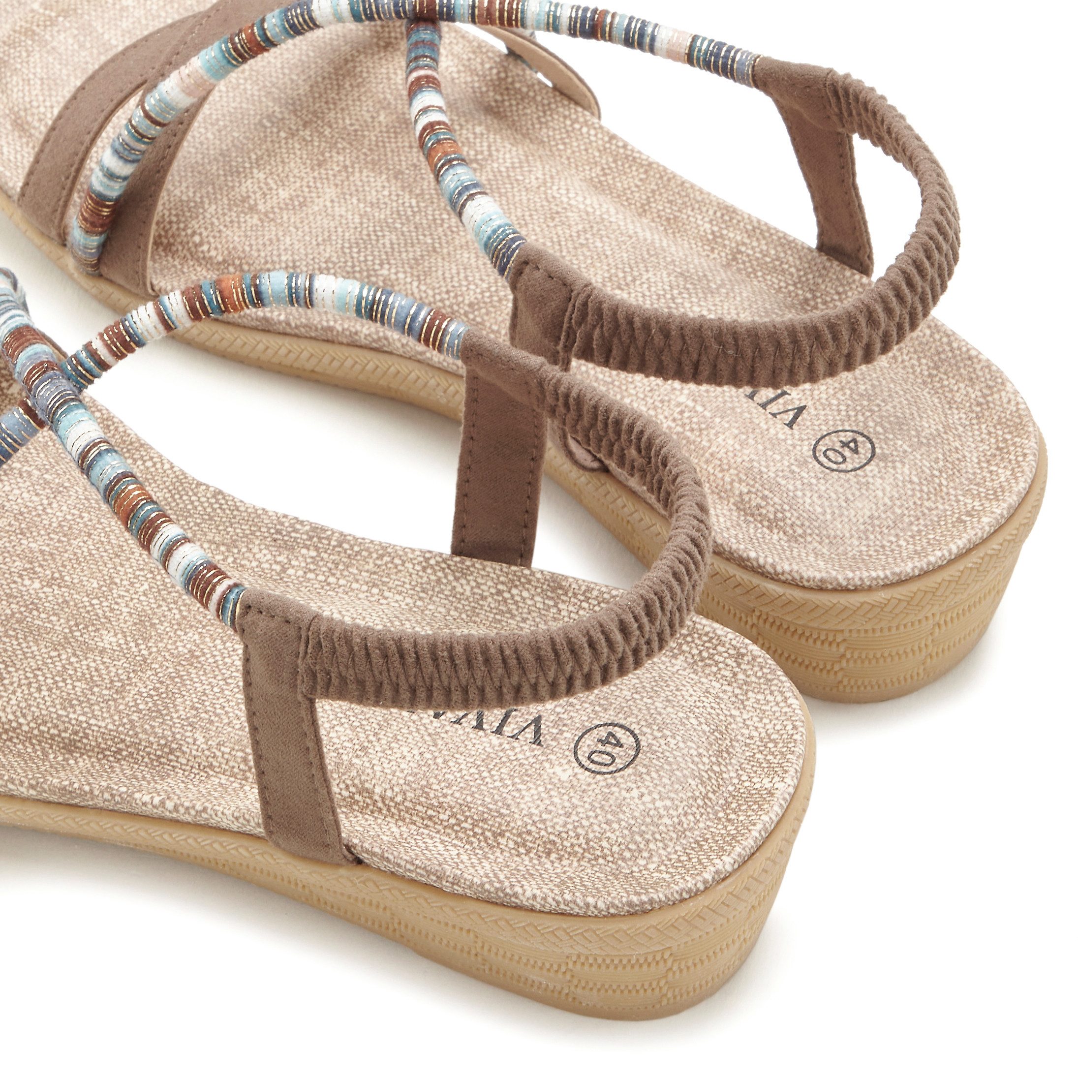 Vivance Sandalen Zomerschoen met subtiele sierdetails, sandaal, zomerschoen vegan