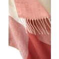 lascana sjaal xxl sjaal, poncho in behaaglijk zachte kwaliteit en met korte franje veganistisch rood