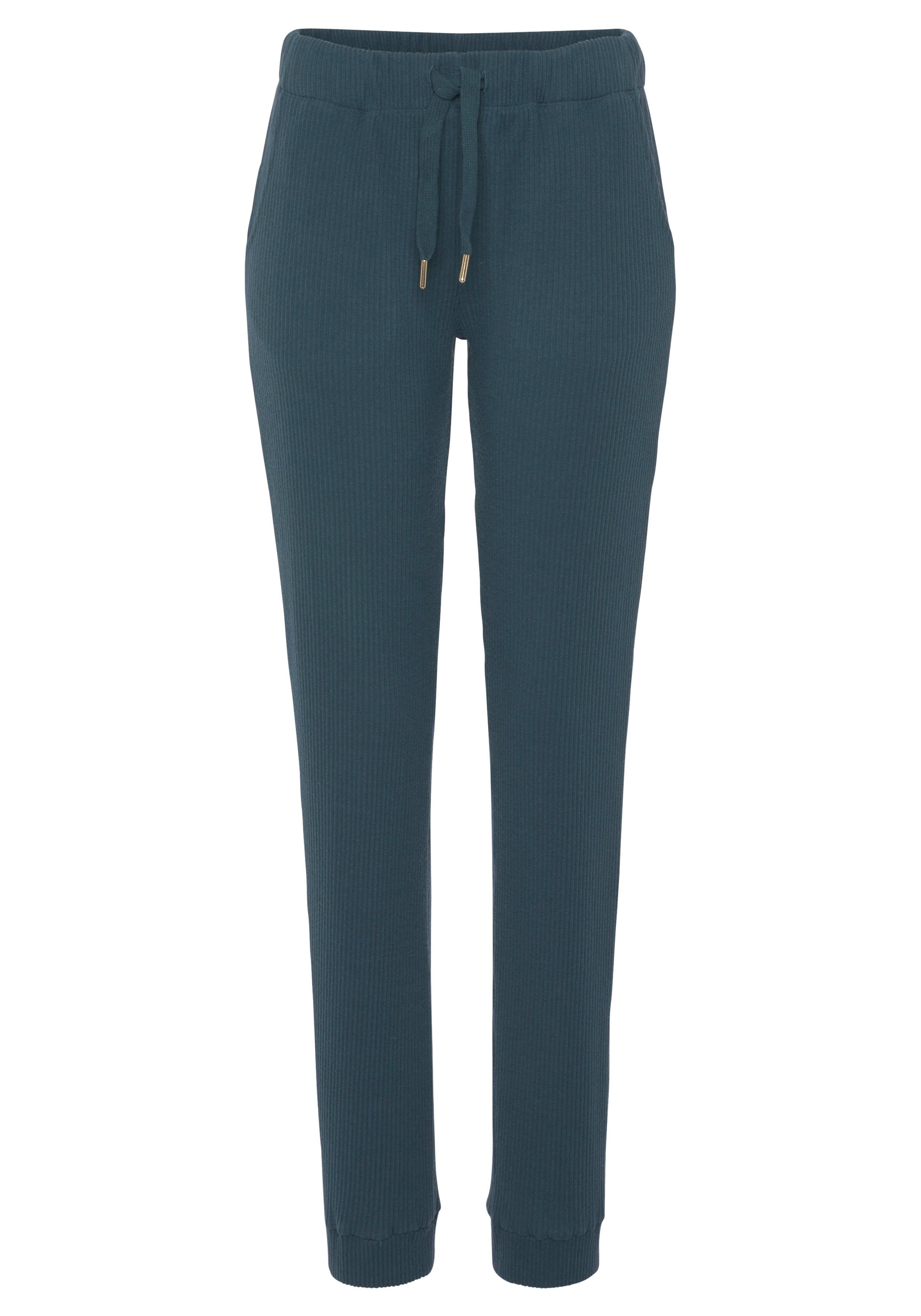 s.Oliver RED LABEL Beachwear Relaxbroek -broek in ribkwaliteit Sweatbroek van ribkwaliteit met insteekzakken, loungewear