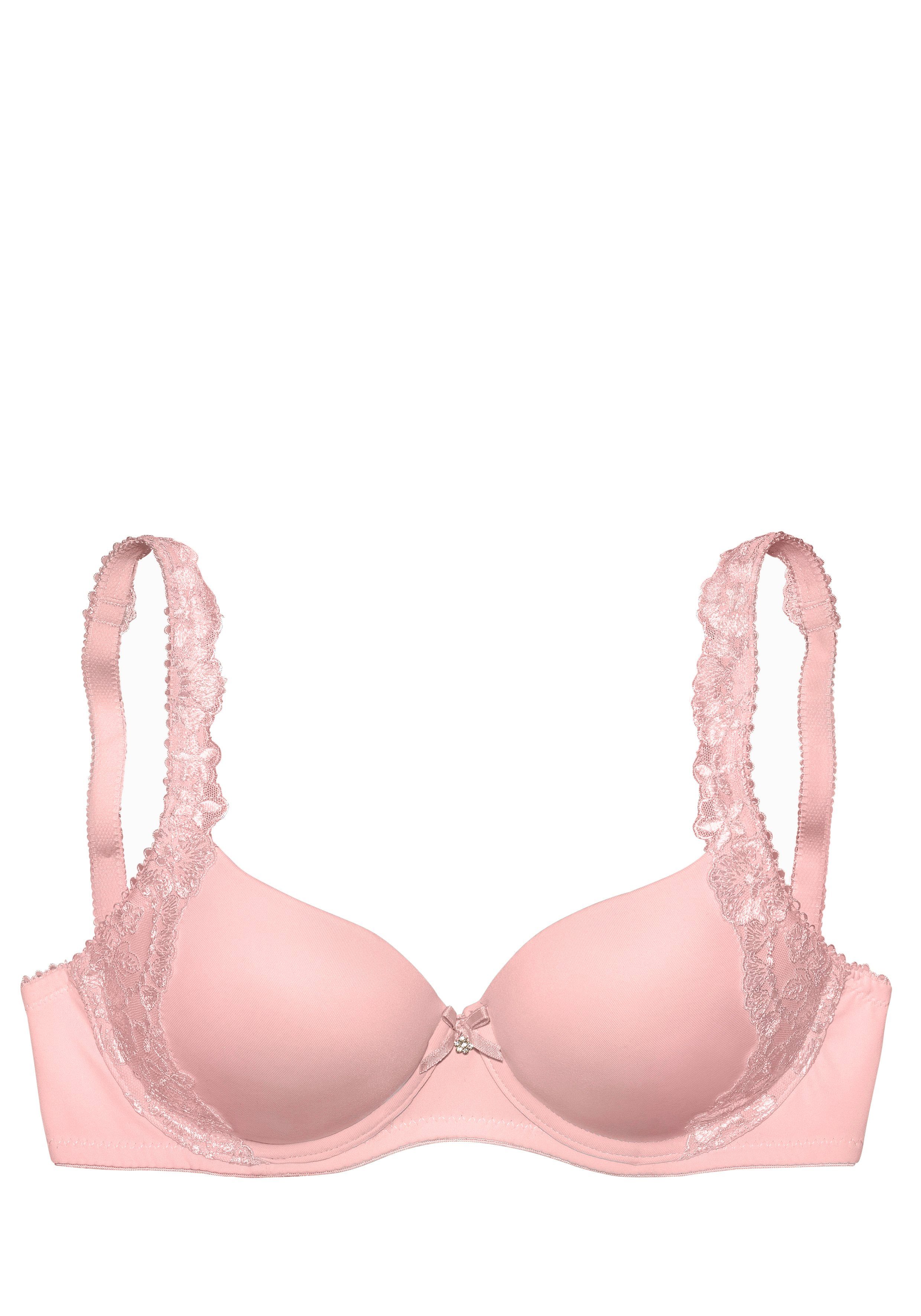 Lascana Bh met steuncups WANDA met beugel en geborduurde kant opzij, dessous