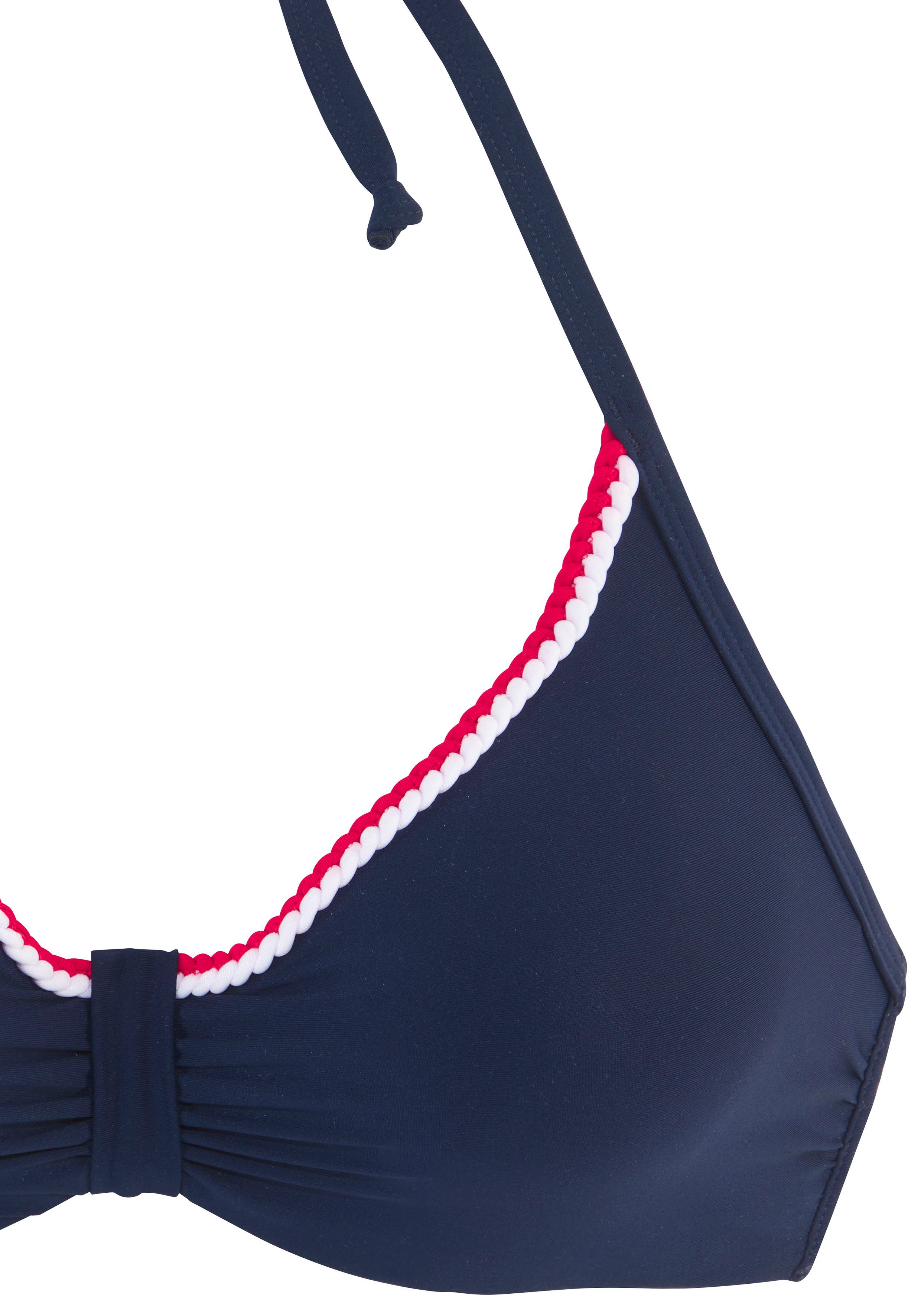 s.Oliver RED LABEL Beachwear Beugelbikinitop JUNIS beugel bikini's blauw