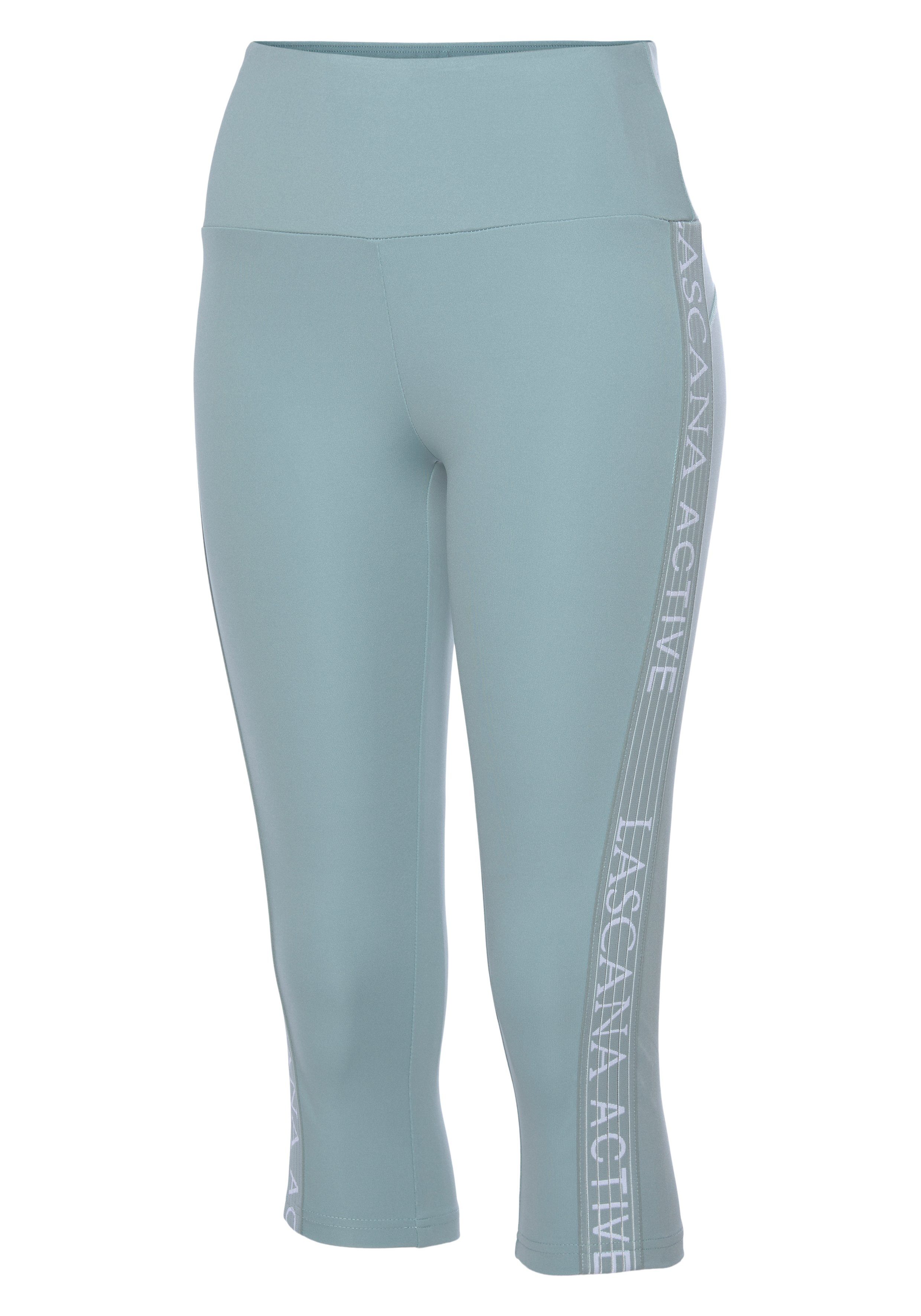 active by Lascana Caprilegging met logo-tape opzij