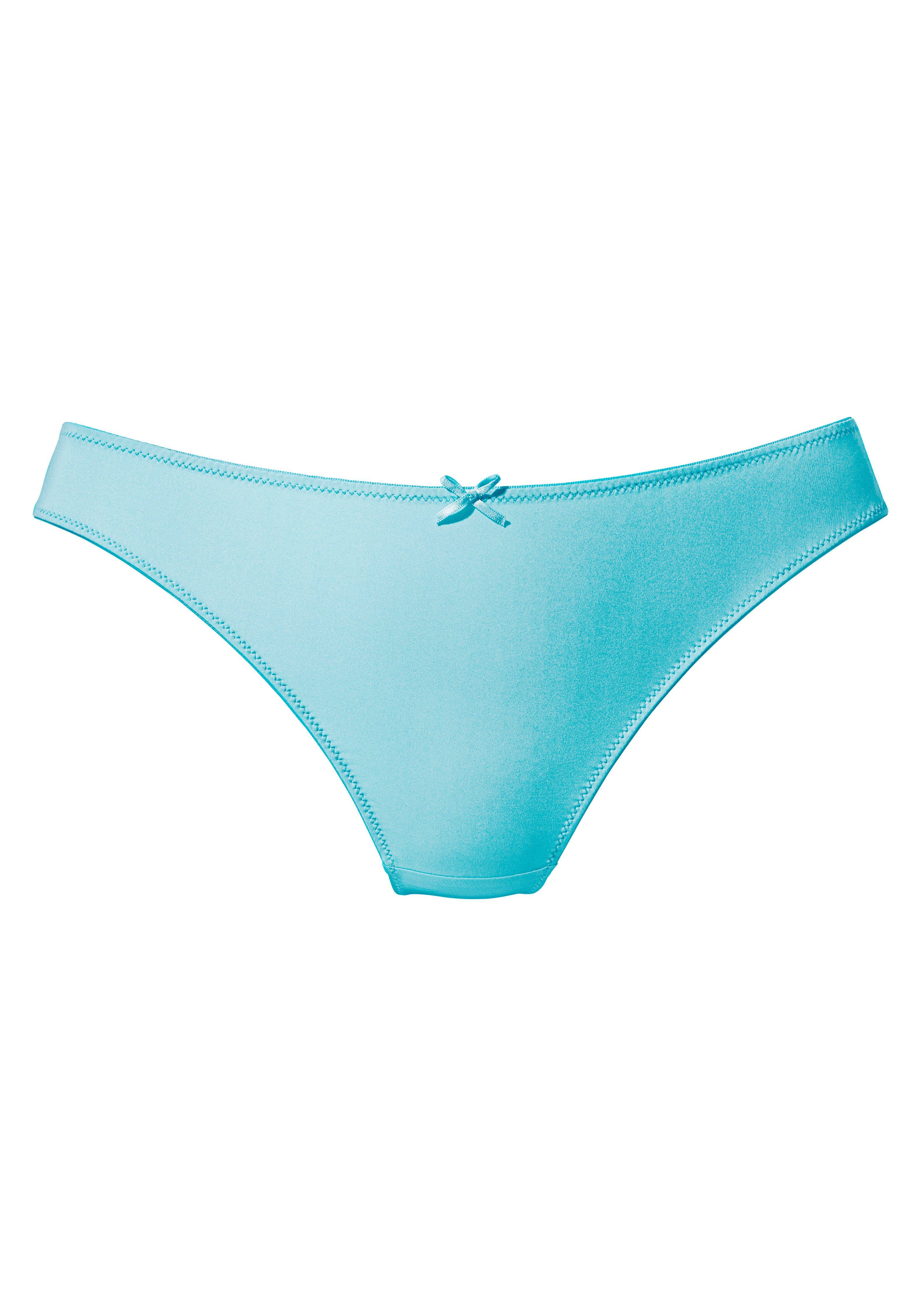 Vivance String uit bloemige jacquardkant en zacht microtouch-materiaal