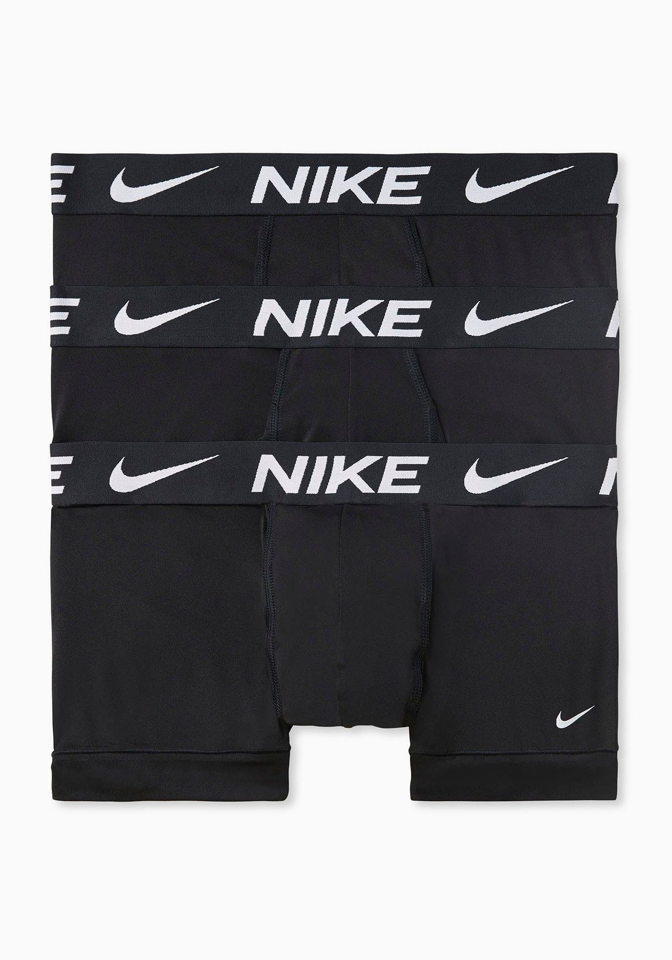 NIKE Underwear Trunk 3PK in zachte microvezelkwaliteit (3 stuks) heren maat L zwart