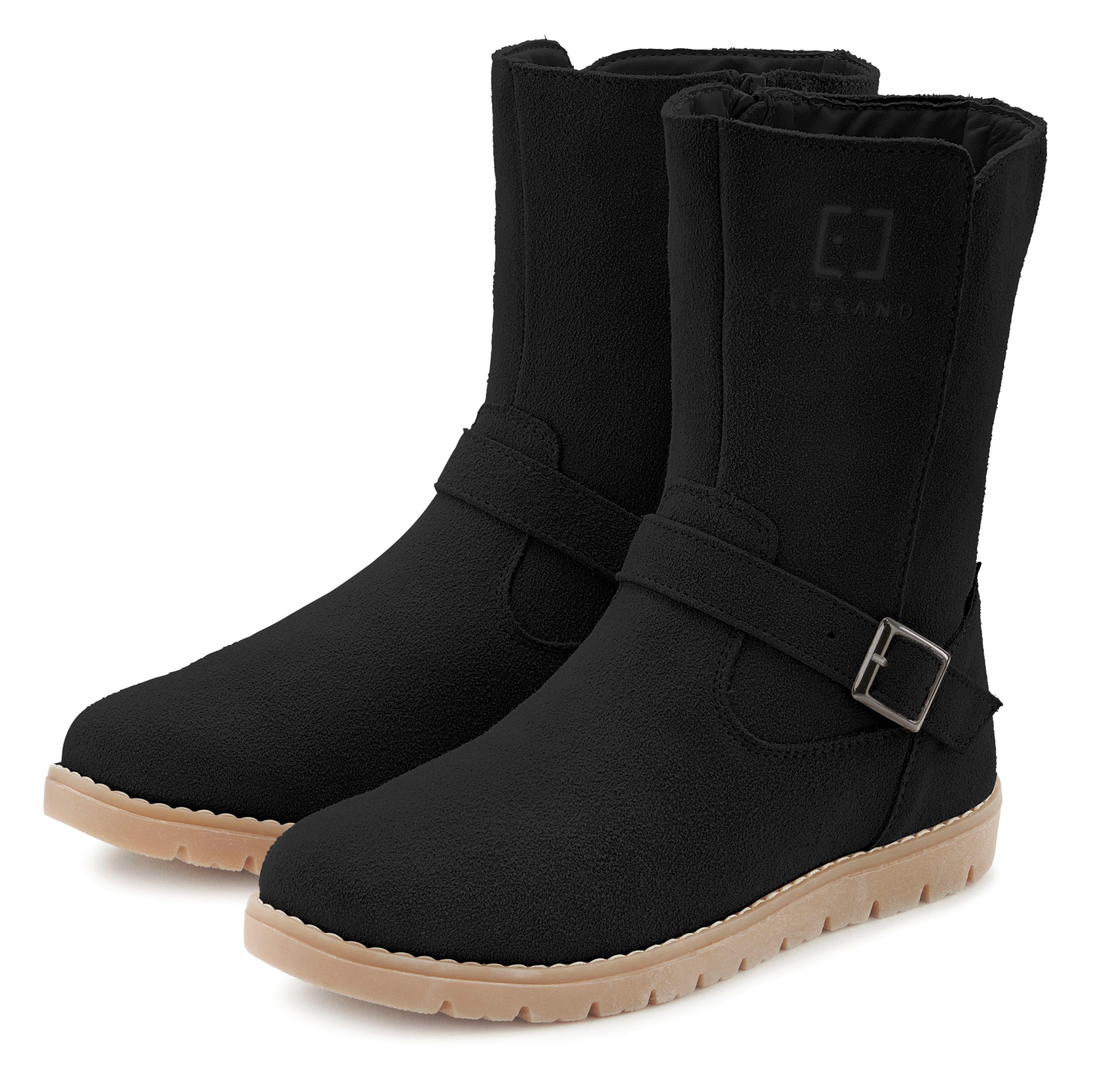 Elbsand Winterlaarzen Boots, winter enkellaars, leer, wind- & waterafstotende Tex-membraan