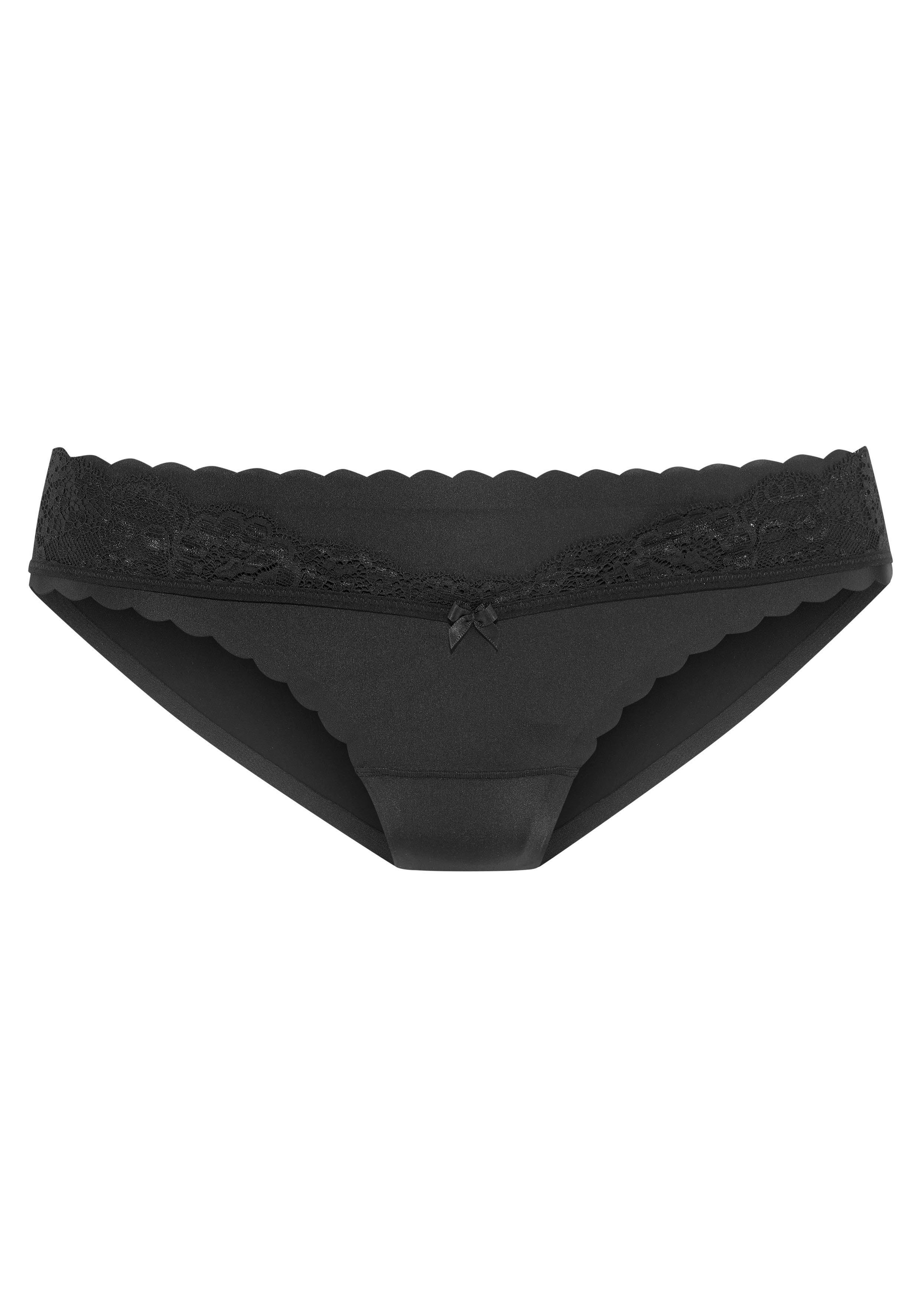 Lascana Bikinibroekje met extra platte randen en fijne kant