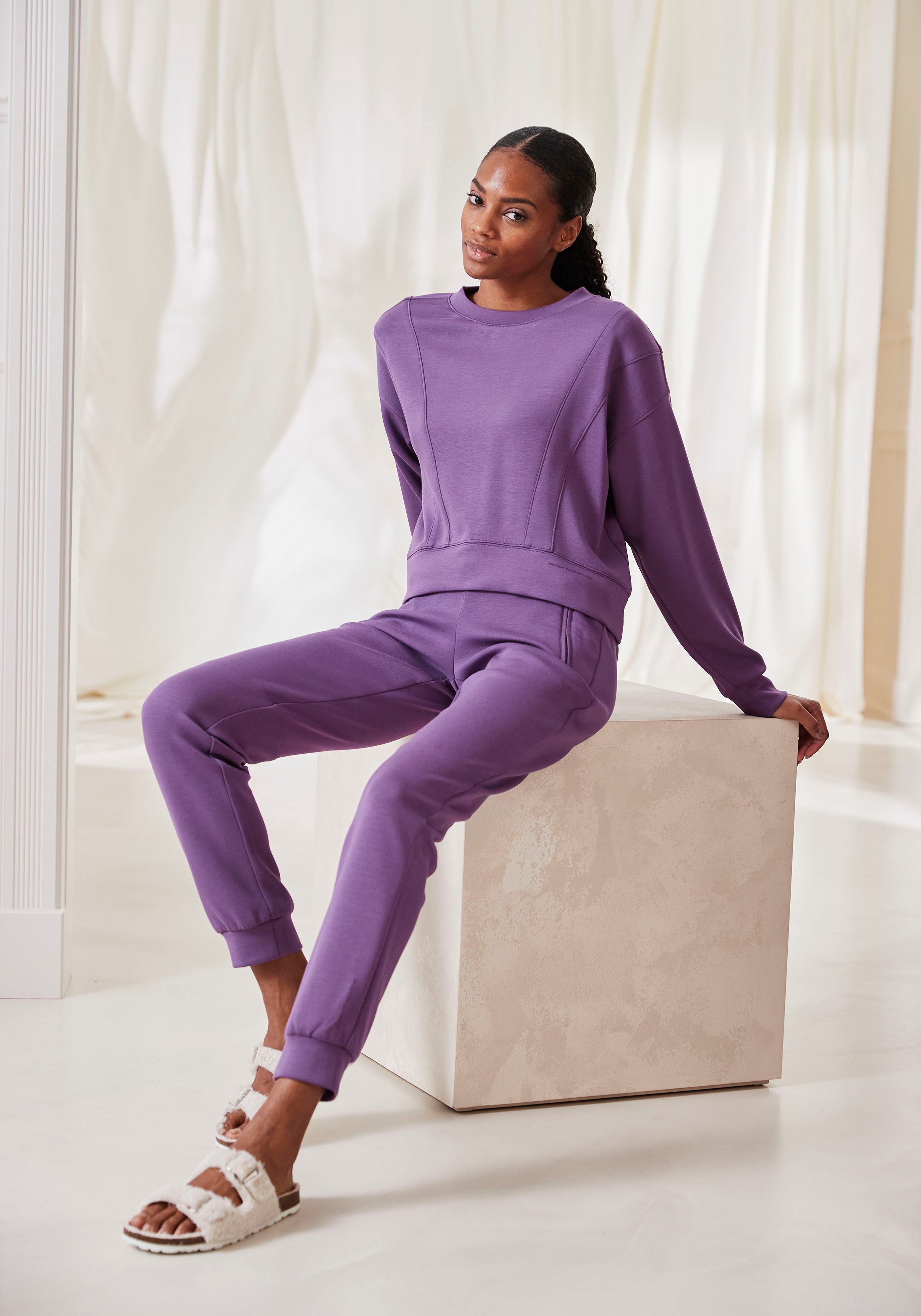French Connection Sweatshirt met afhangende schouders