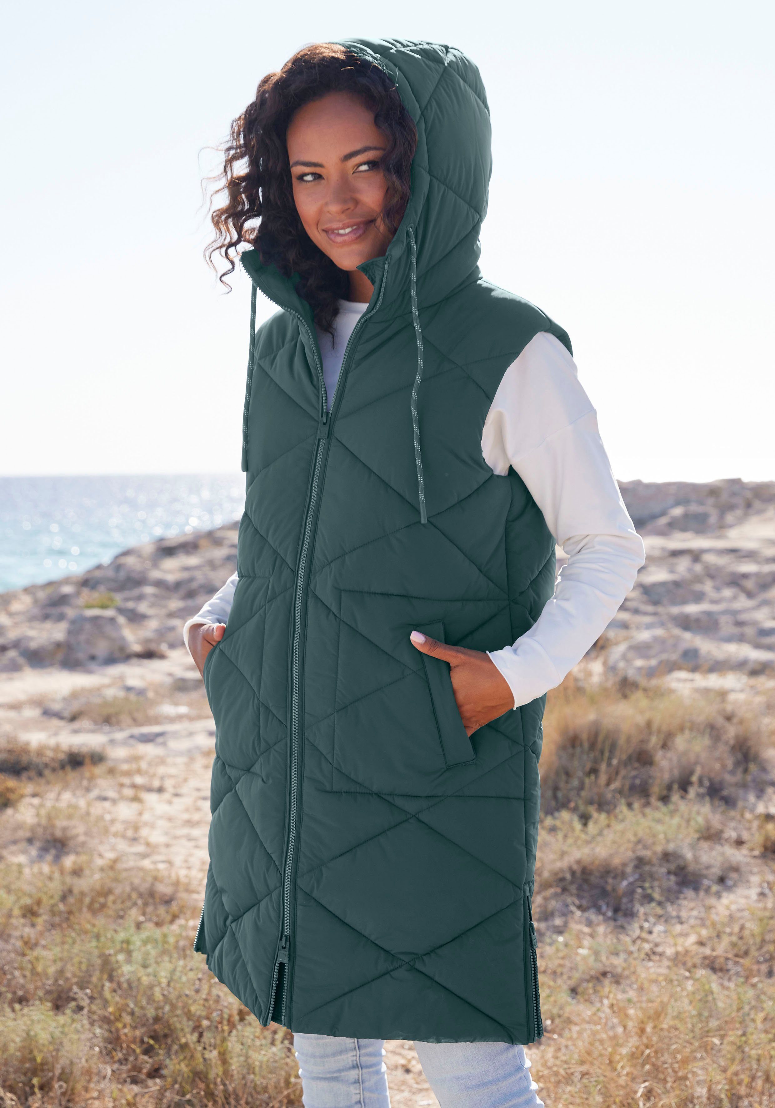 Elbsand Bodywarmer met een capuchon