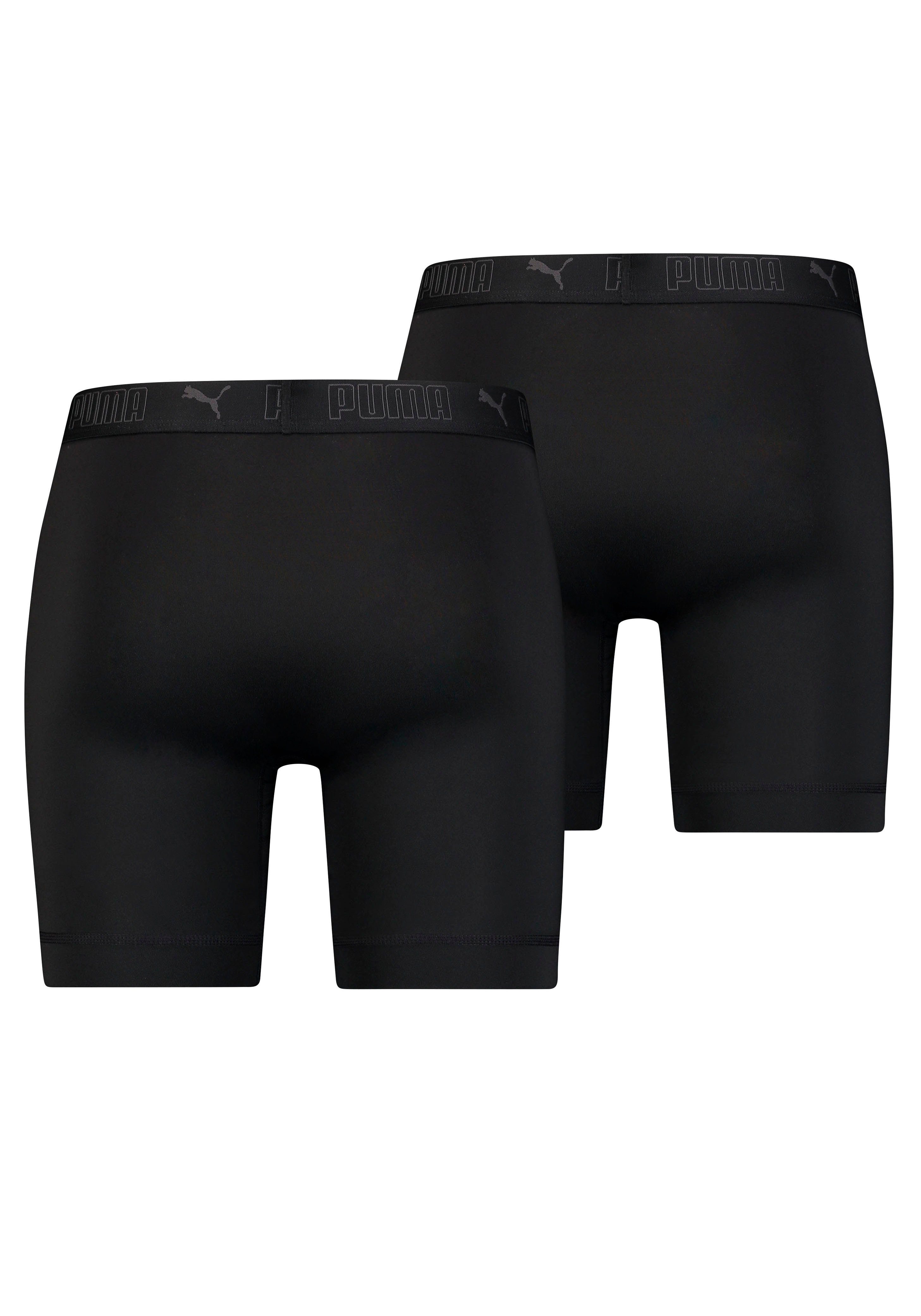 PUMA Boxershort PUMA MEN SPORT MICROFIBER LONG BOXERS 2P (2 stuks, Set van 2)