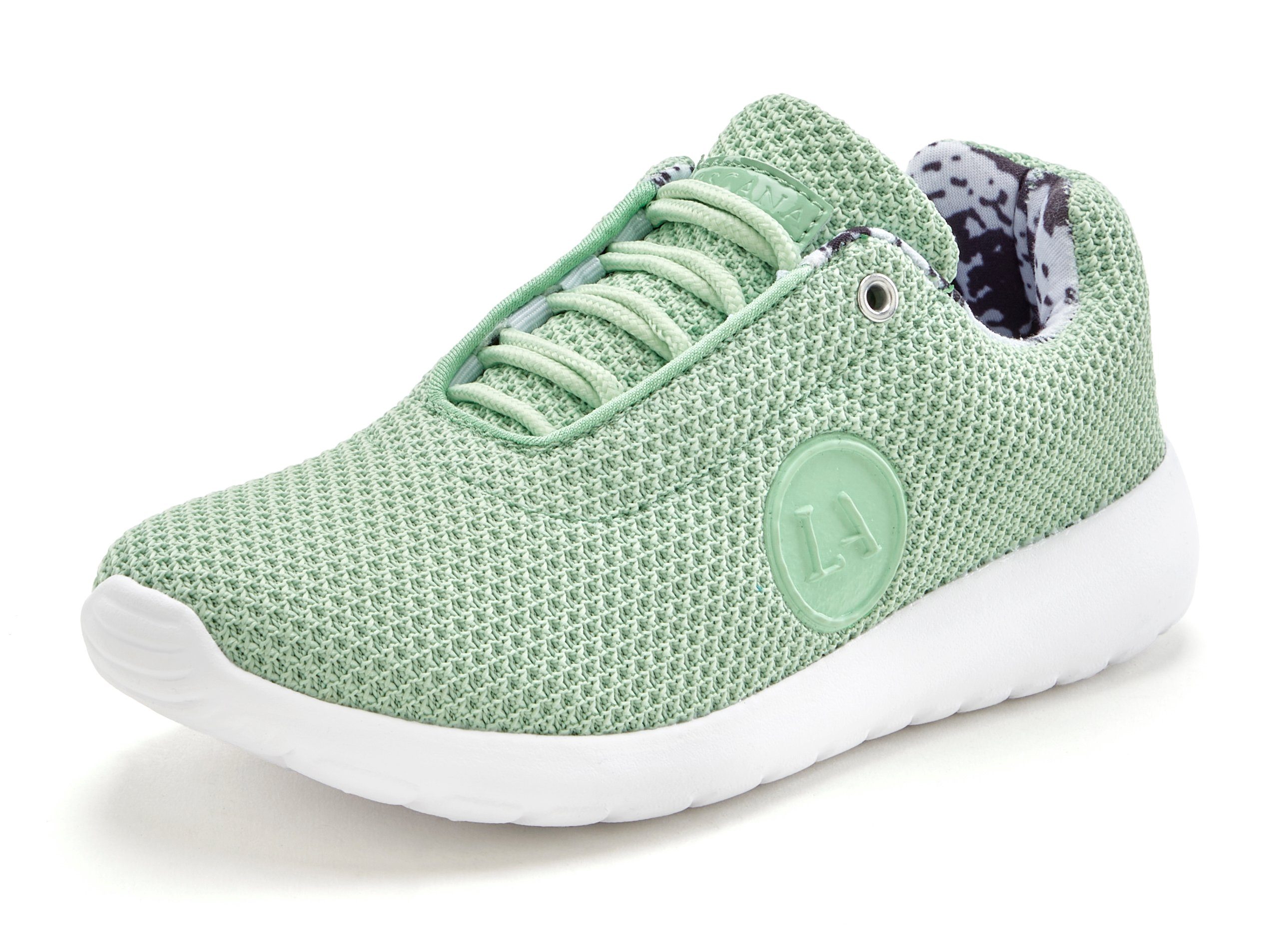 active by Lascana Sneakers met comfort-binnenzool, veterschoen, vrijetijdsschoen vegan active by lascana maat 39 groen
