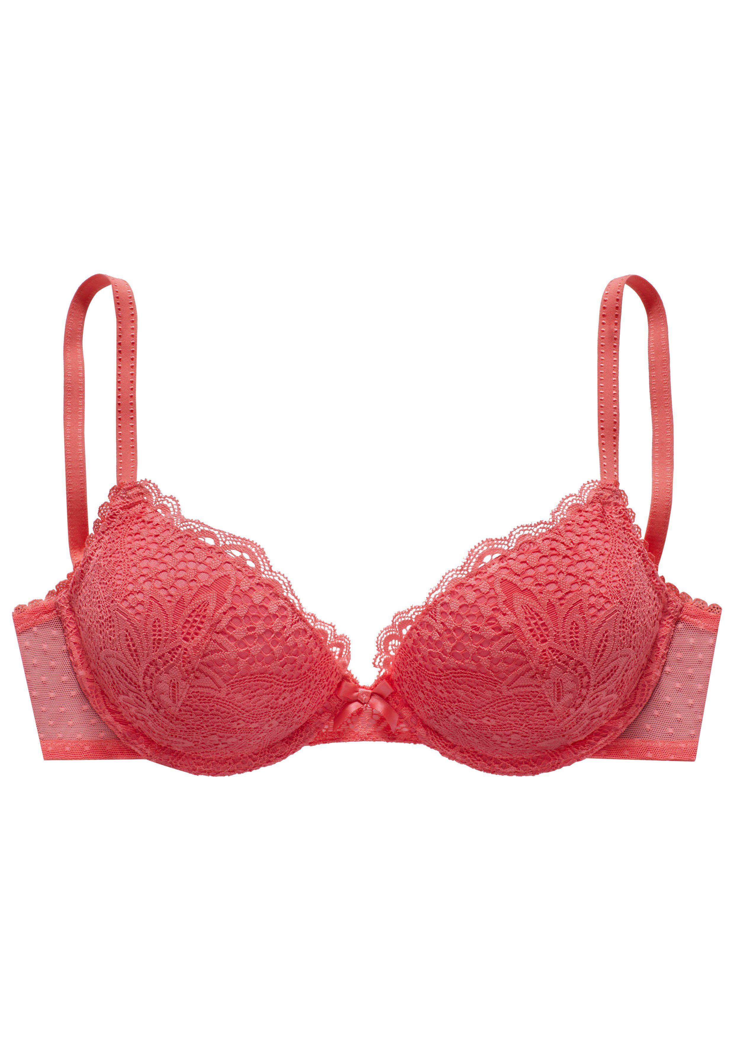 Vivance Push-up-bh rondom met gebloemd kant, dessous