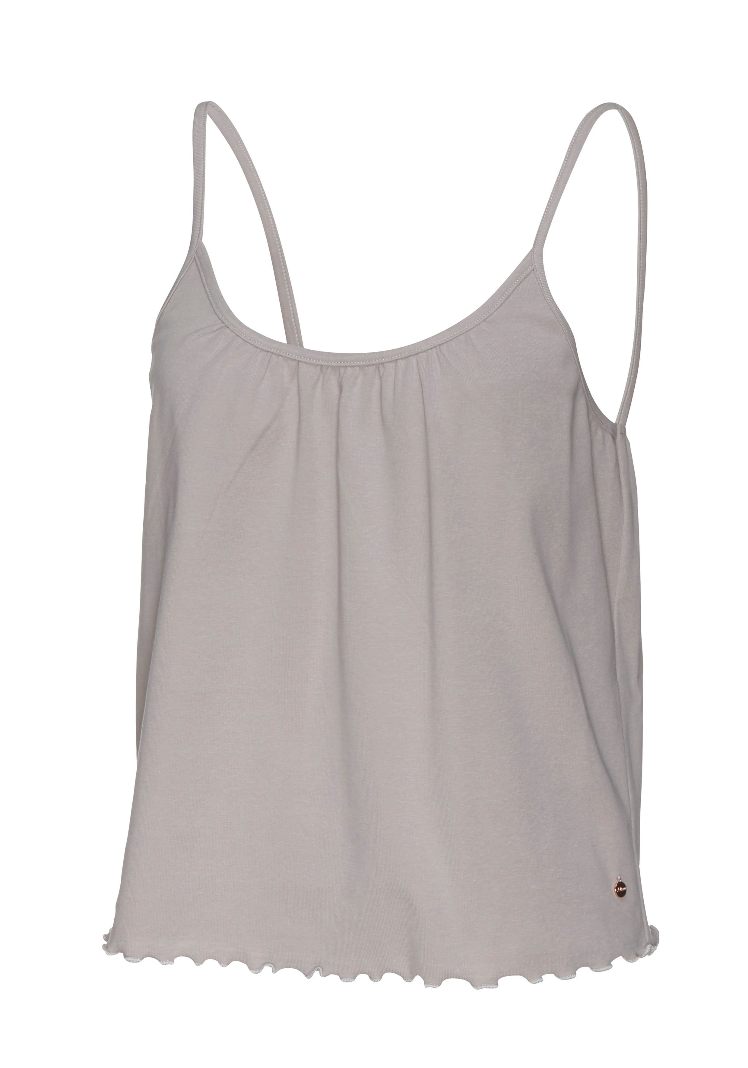 s.Oliver RED LABEL Beachwear Geribde tanktop met babylockzoom