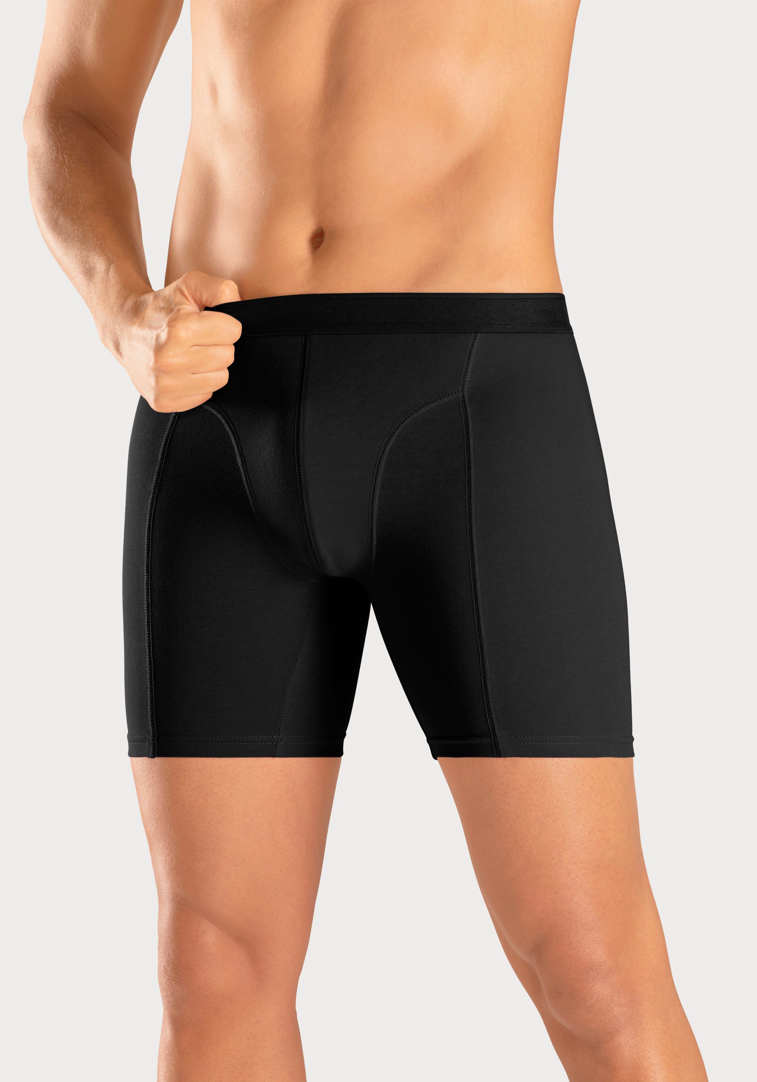 AUTHENTIC LE JOGGER Lange boxershort met twee kleuren geweven band en langere pijpen (set, 5 stuks)