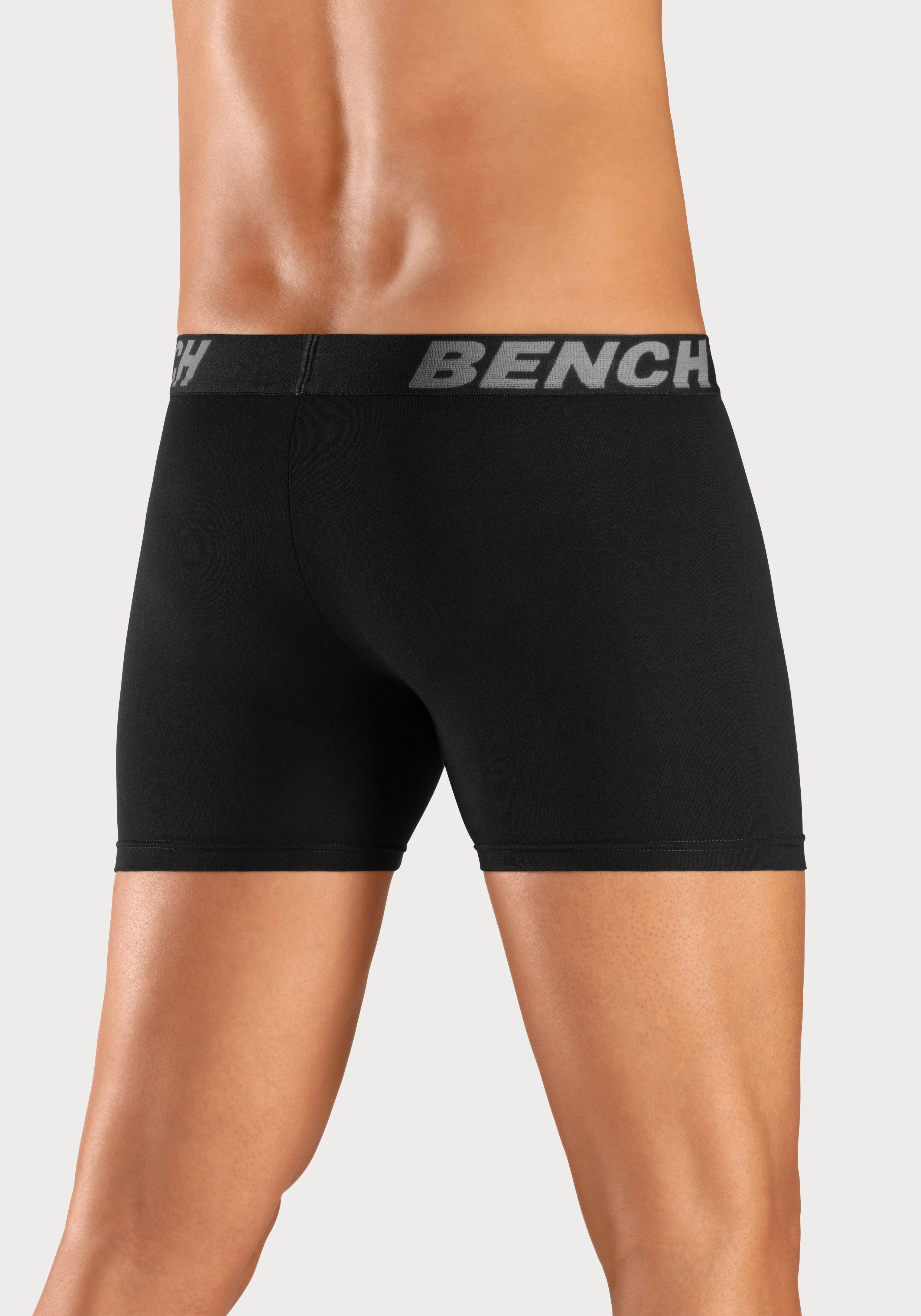 Bench. Boxershort Heren boxershorts met langere beenlengte van katoenmix (set, 4 stuks)