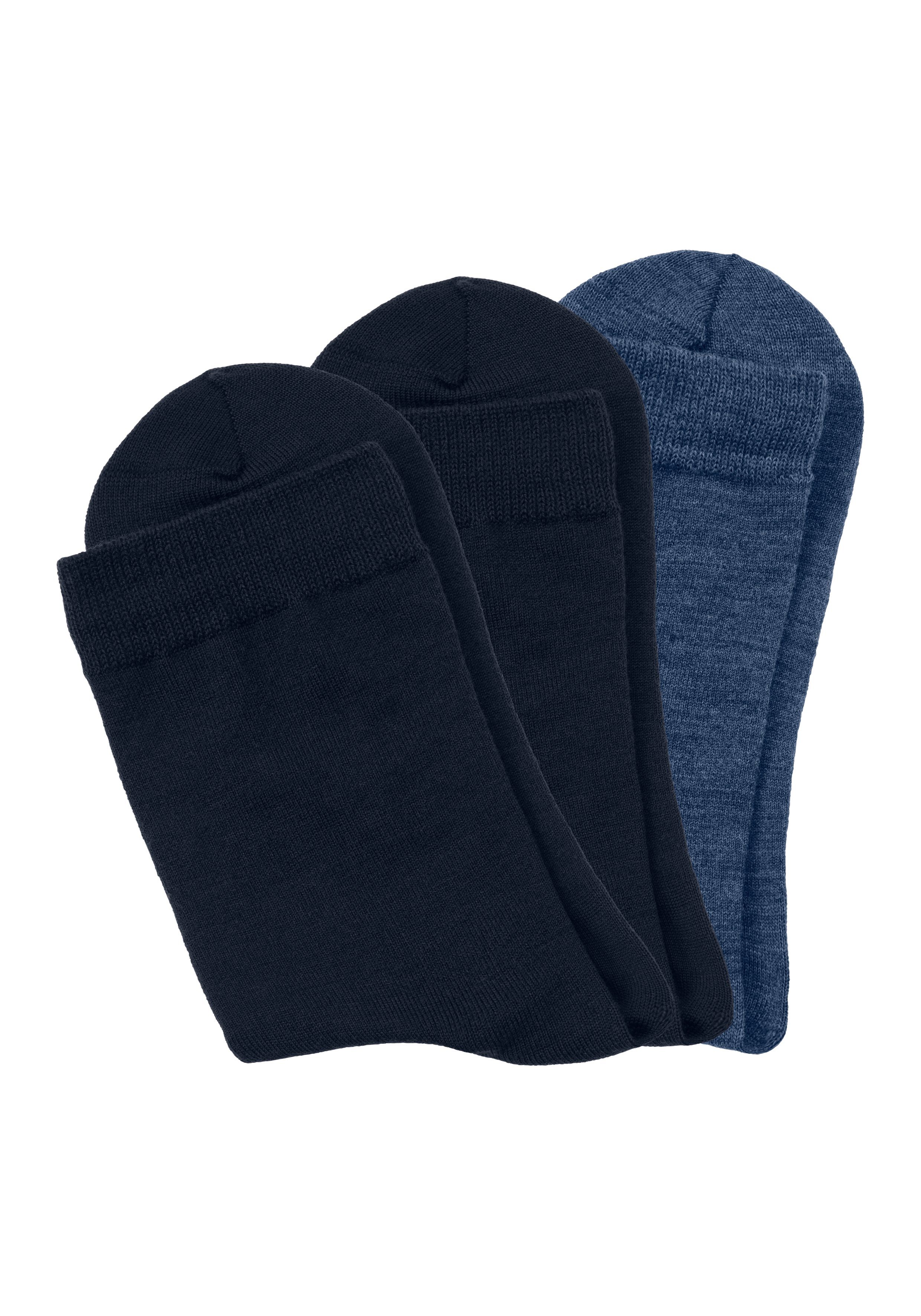 Bench. Sokken Herensokken met verwarmende wol (set, 3 paar) heren maat 47-48 blauw