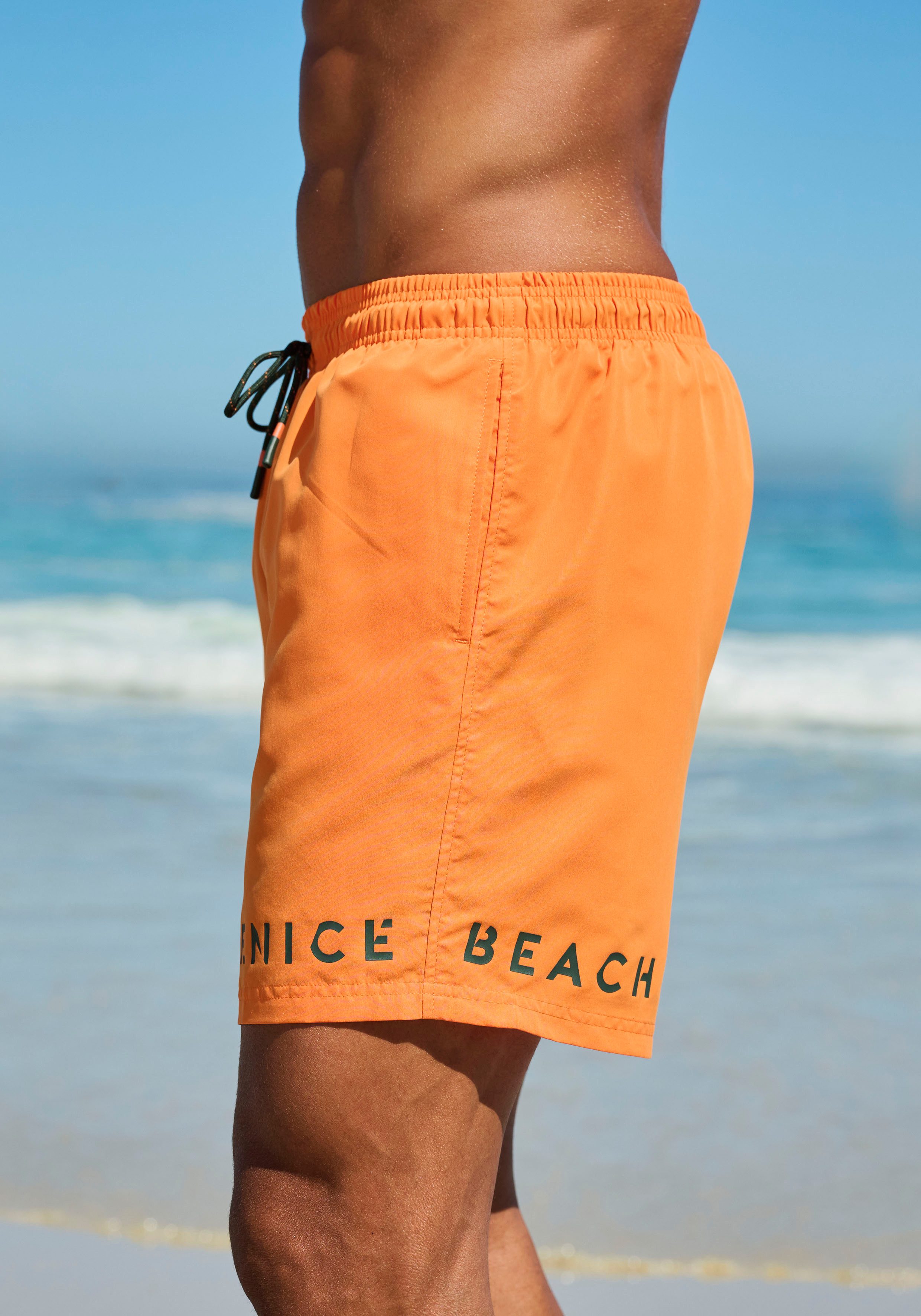 Venice Beach Zwemshort zij-instapzak met rits