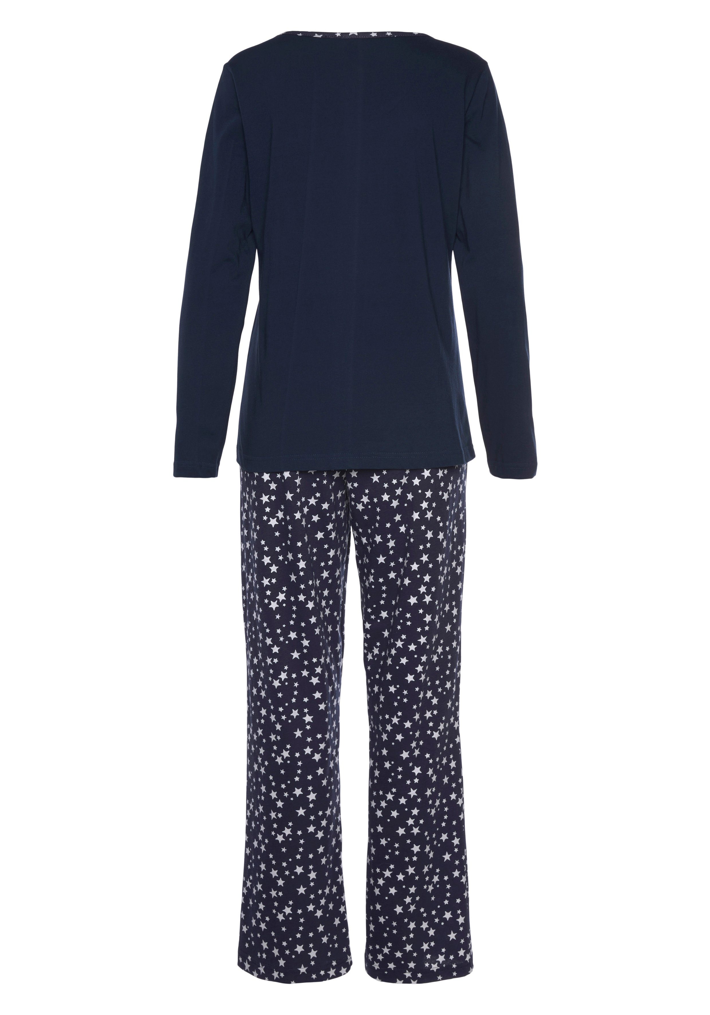 Vivance Dreams Pyjama met sterrenprint (2-delig, 1 stuk)