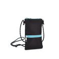 lascana gsm-tasje , kleine schoudertas in een sportieve look en met verstelbare schouderriem zwart