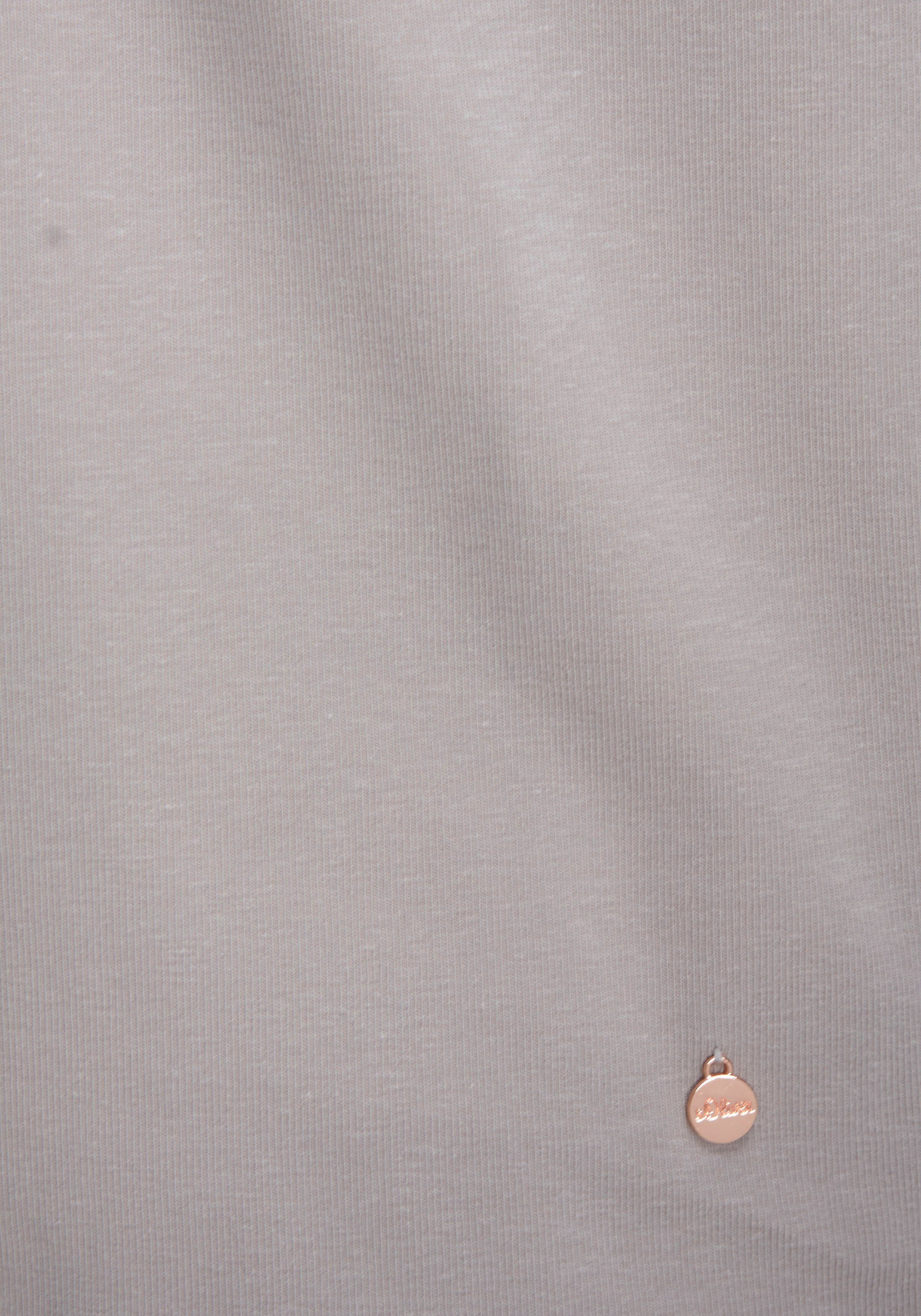 s.Oliver RED LABEL Beachwear Geribde tanktop met babylockzoom
