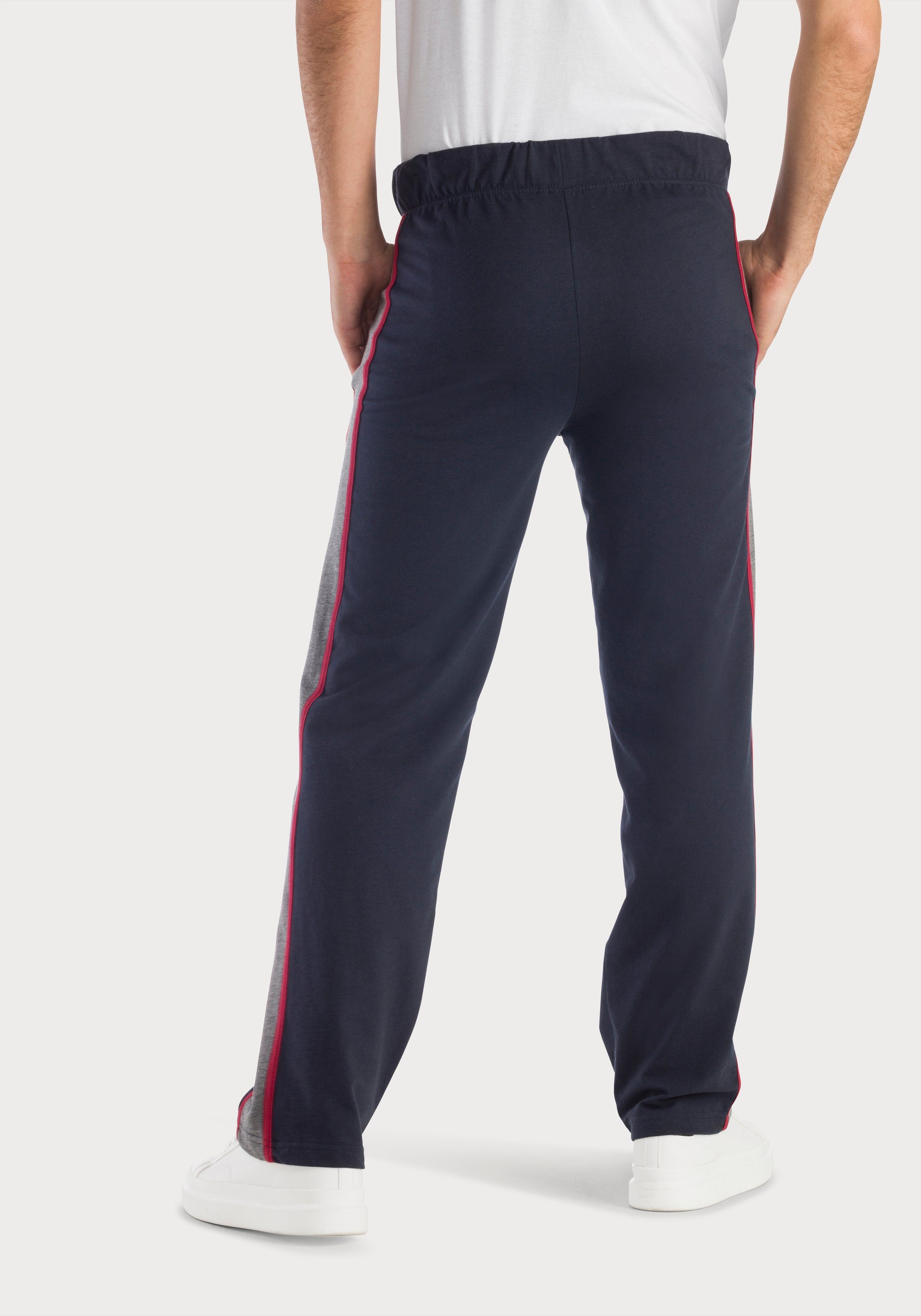 H.I.S Sweatbroek Joggingbroek van zachte sweatstof lounge broeken maat 44/46 (S) blauw