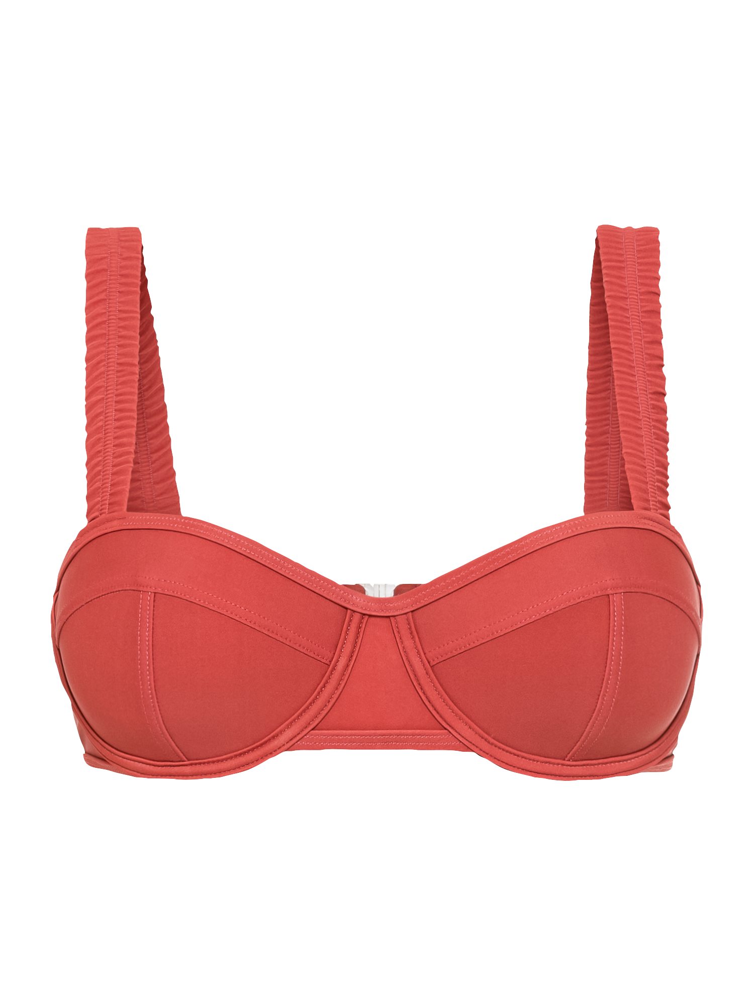 LSCN by LASCANA Bikinitop met beugels GINA met gerimpelde bandjes