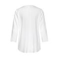 lascana blouse zonder sluiting met 3-4-mouwen wit