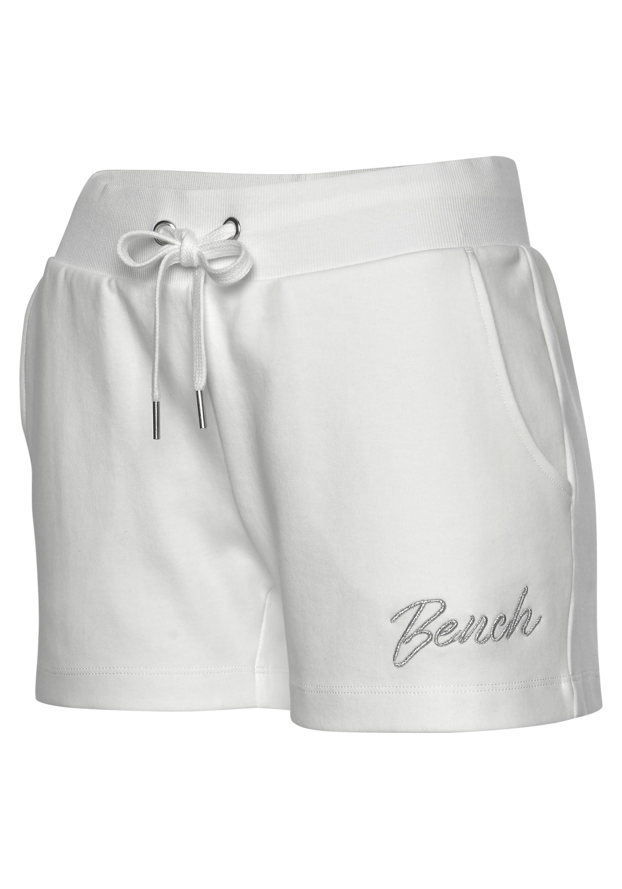 Bench. Loungewear Relaxshorts met klein glanzend logo-borduurwerk, loungepak