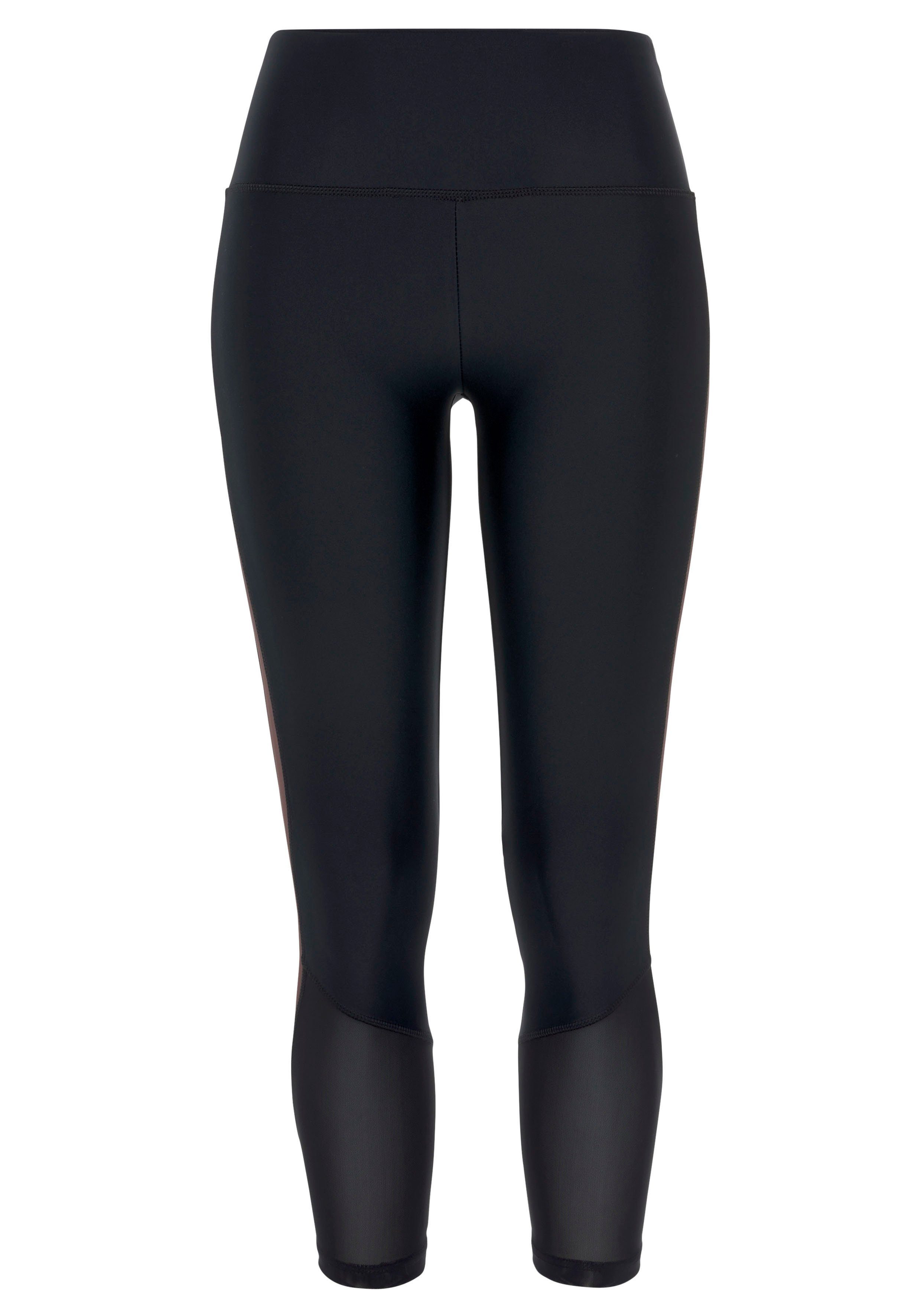active by Lascana 7/8 legging met netinzetten
