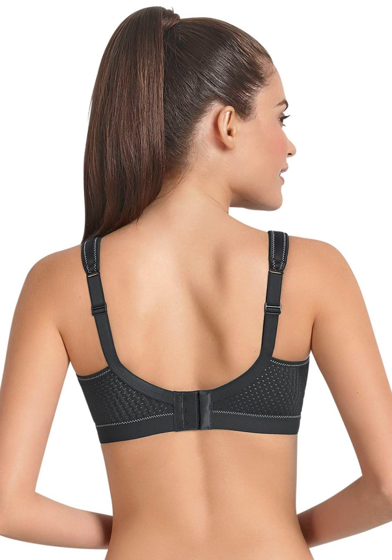 Anita Active Sport-bh Momentum Ademend, licht glanzend, comfortabele schouderbanden gepolsterd