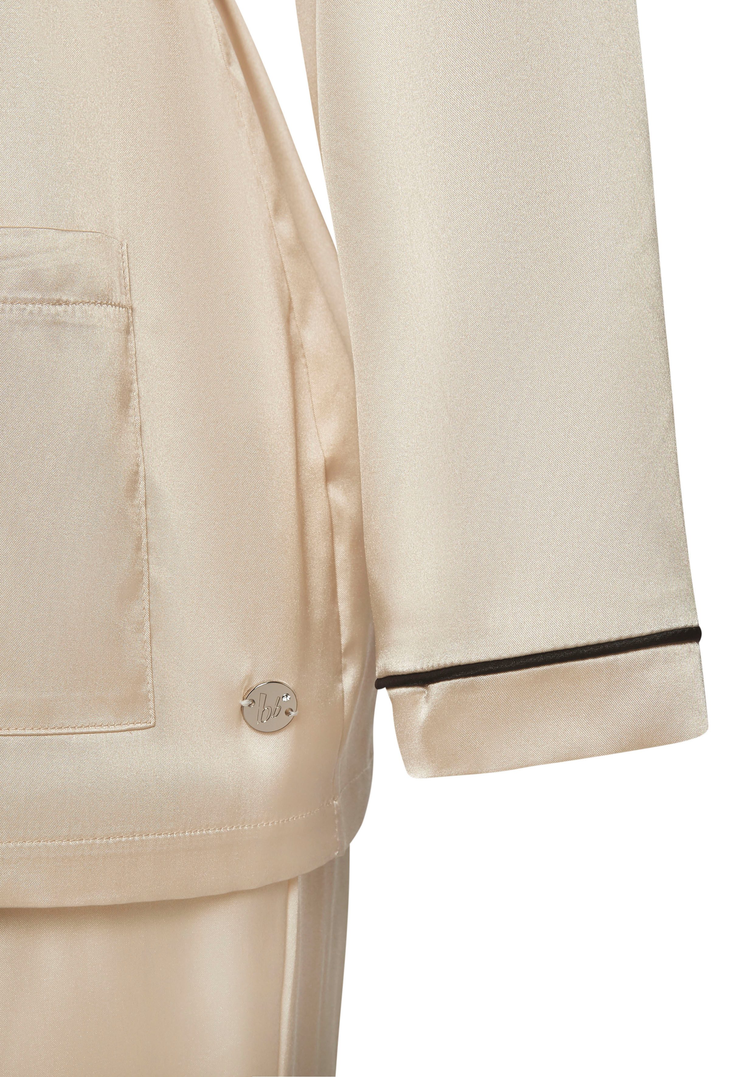Bruno Banani Pyjama met contrasterende paspel-details (2-delig, 1 stuk)