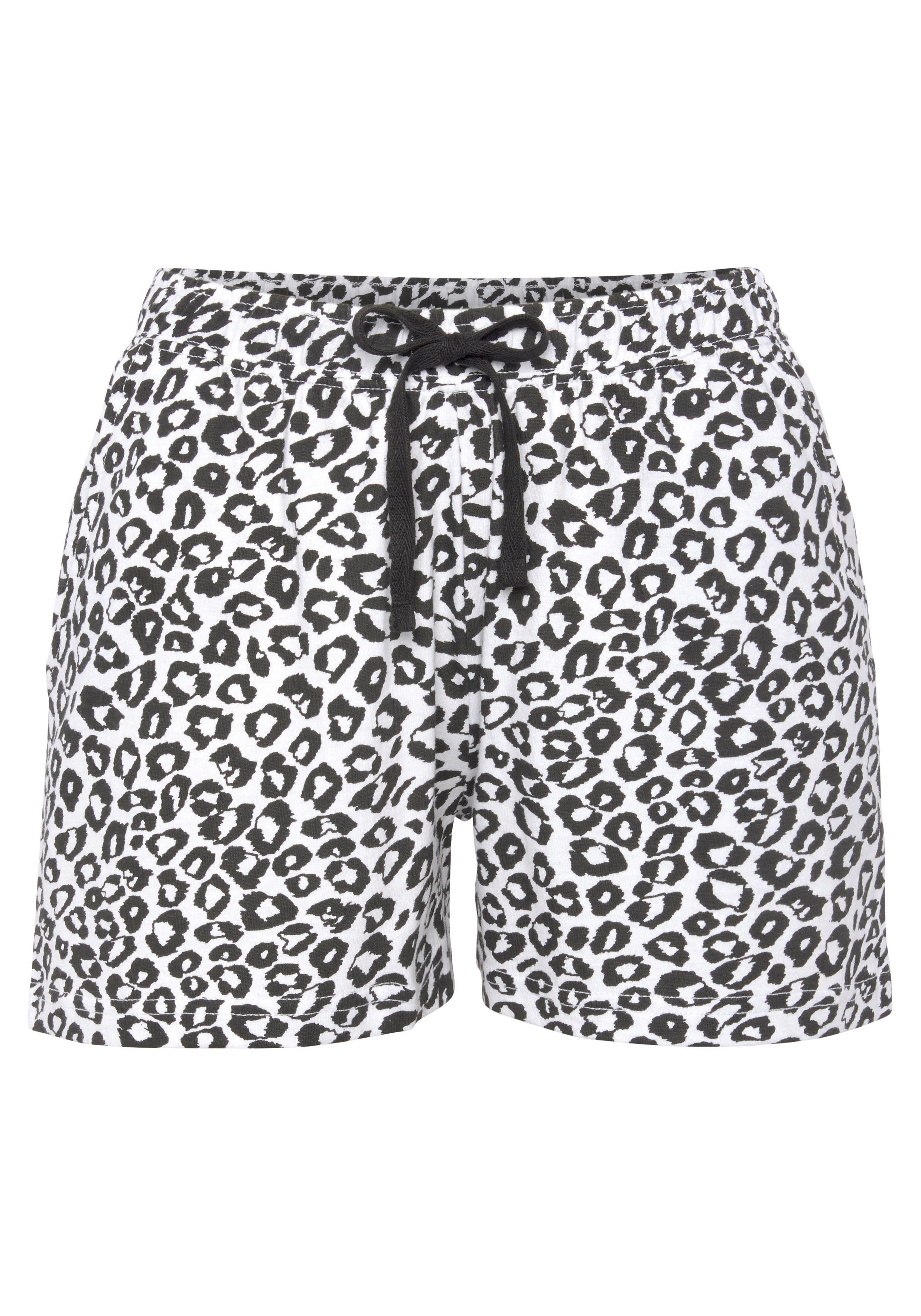 Vivance Dreams Pyjamashort met zwart-wit print