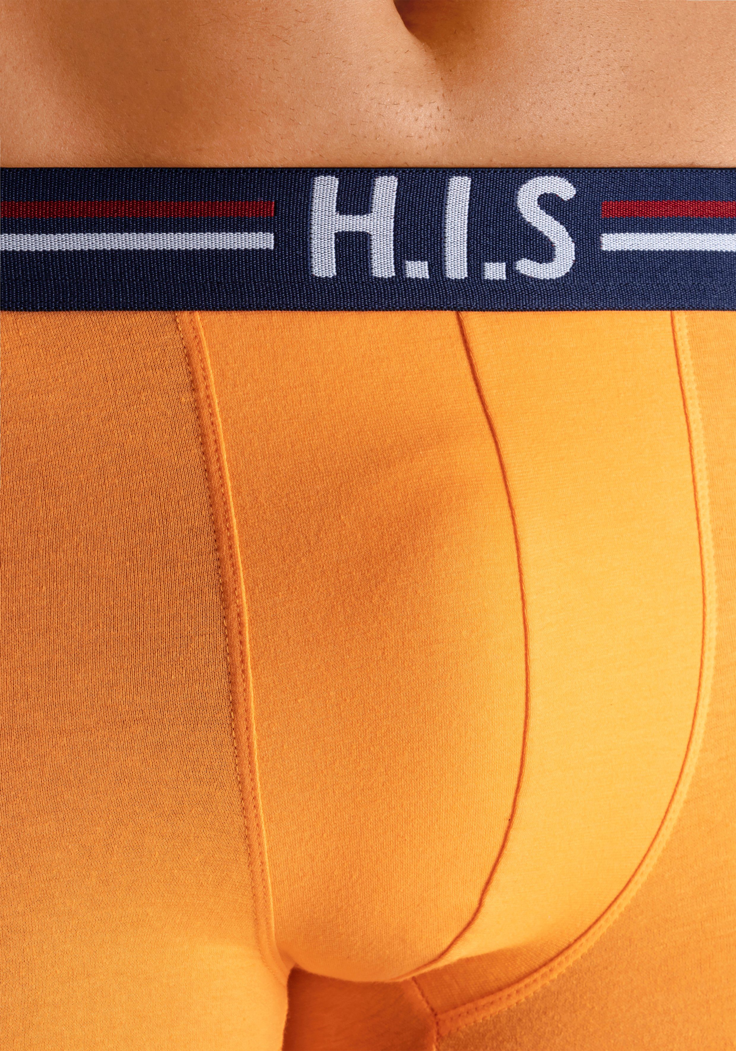 H.I.S Boxershort voor heren met strepen en logo in de band (set, 5 stuks)