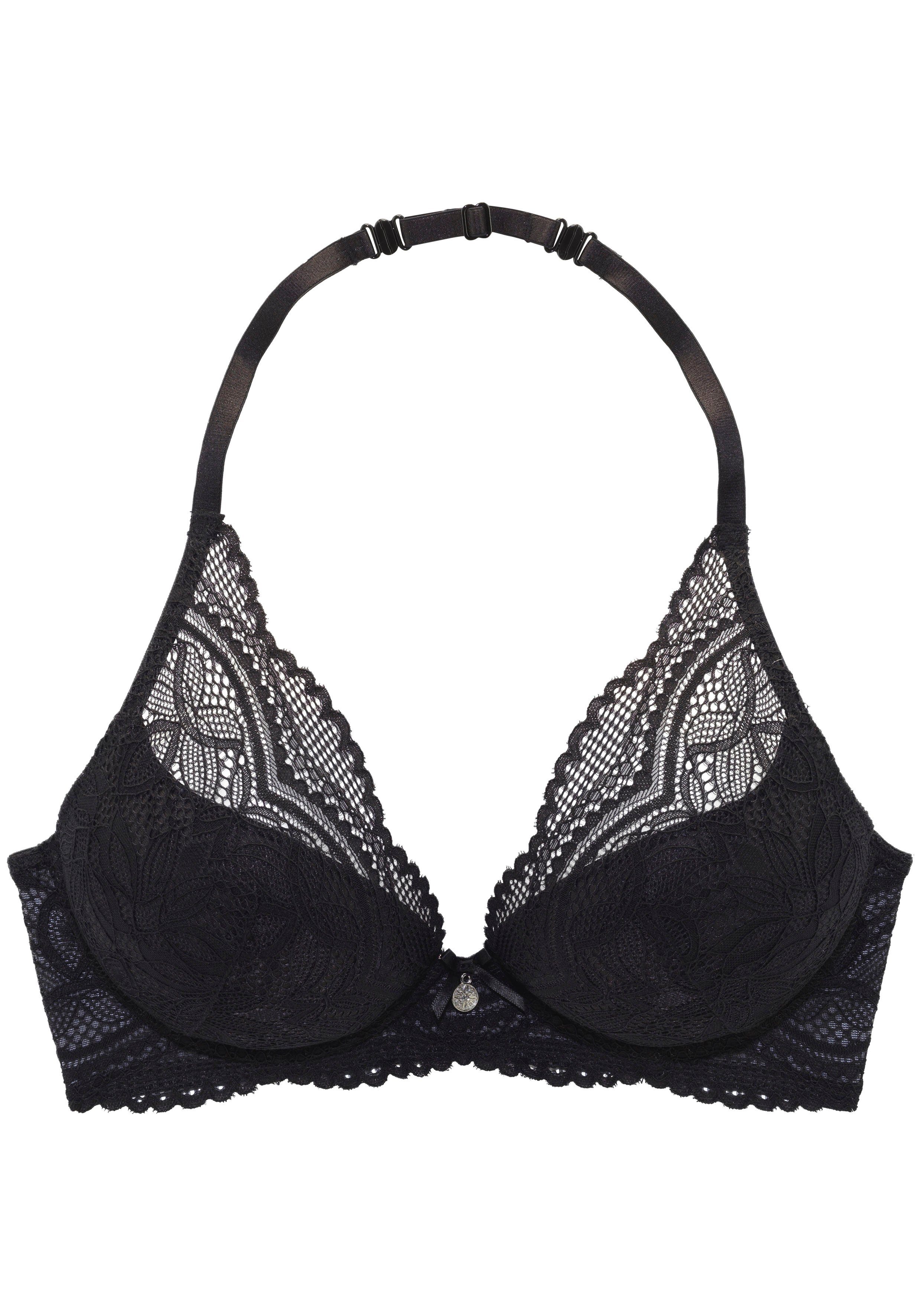 Nuance Bh met halterbandjes Vivianna met verschillende bandjes varianten, met bloemige kant, lingerie