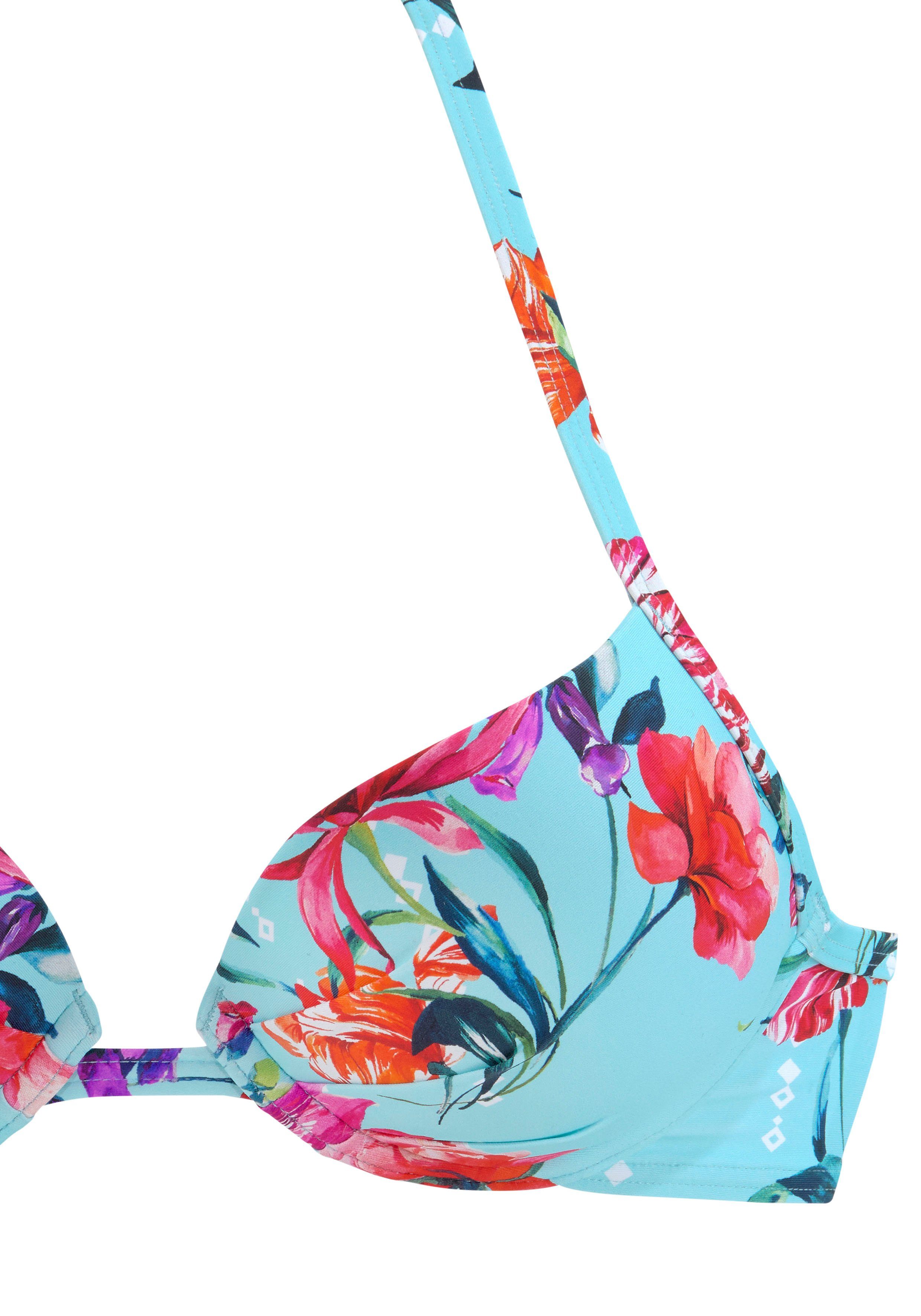 Sunseeker Push-upbikinitop Modern met bloemenprint